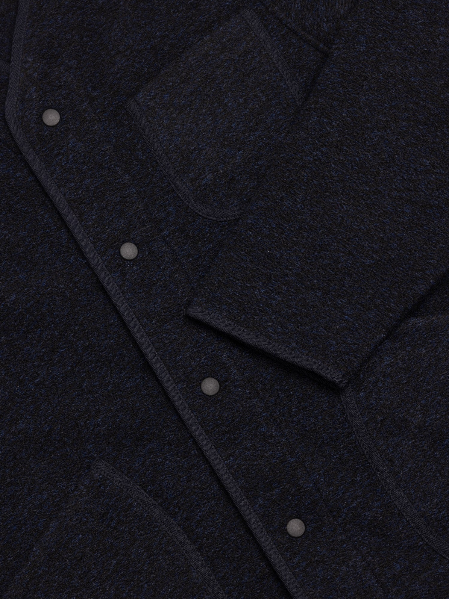 Neist Cardigan in Navy Speckled Wool Blend