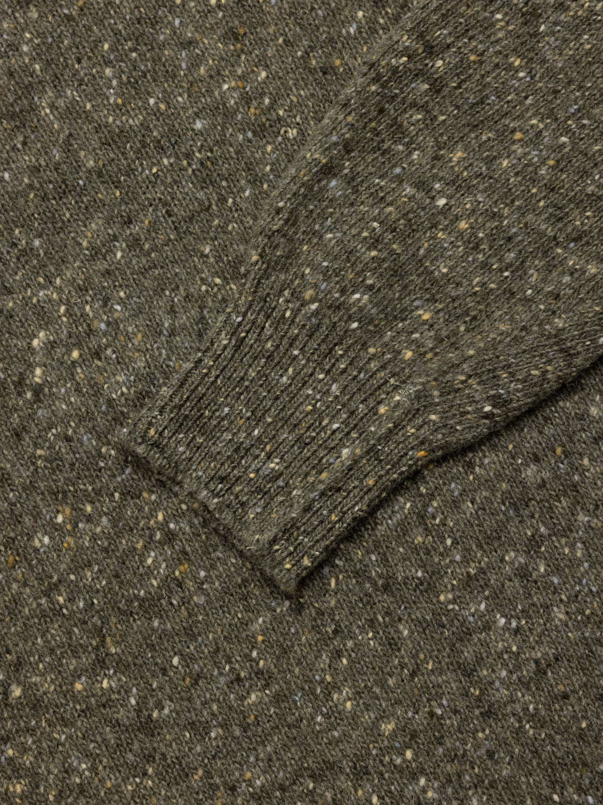 Submariner Roll Neck in Moss Donegal Merino Wool