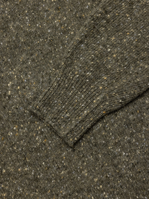 Submariner Roll Neck in Moss Donegal Merino Wool