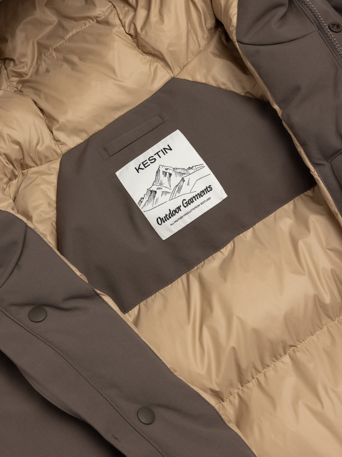 Gullane Storm Parka in Croft Brown Recycled Nylon