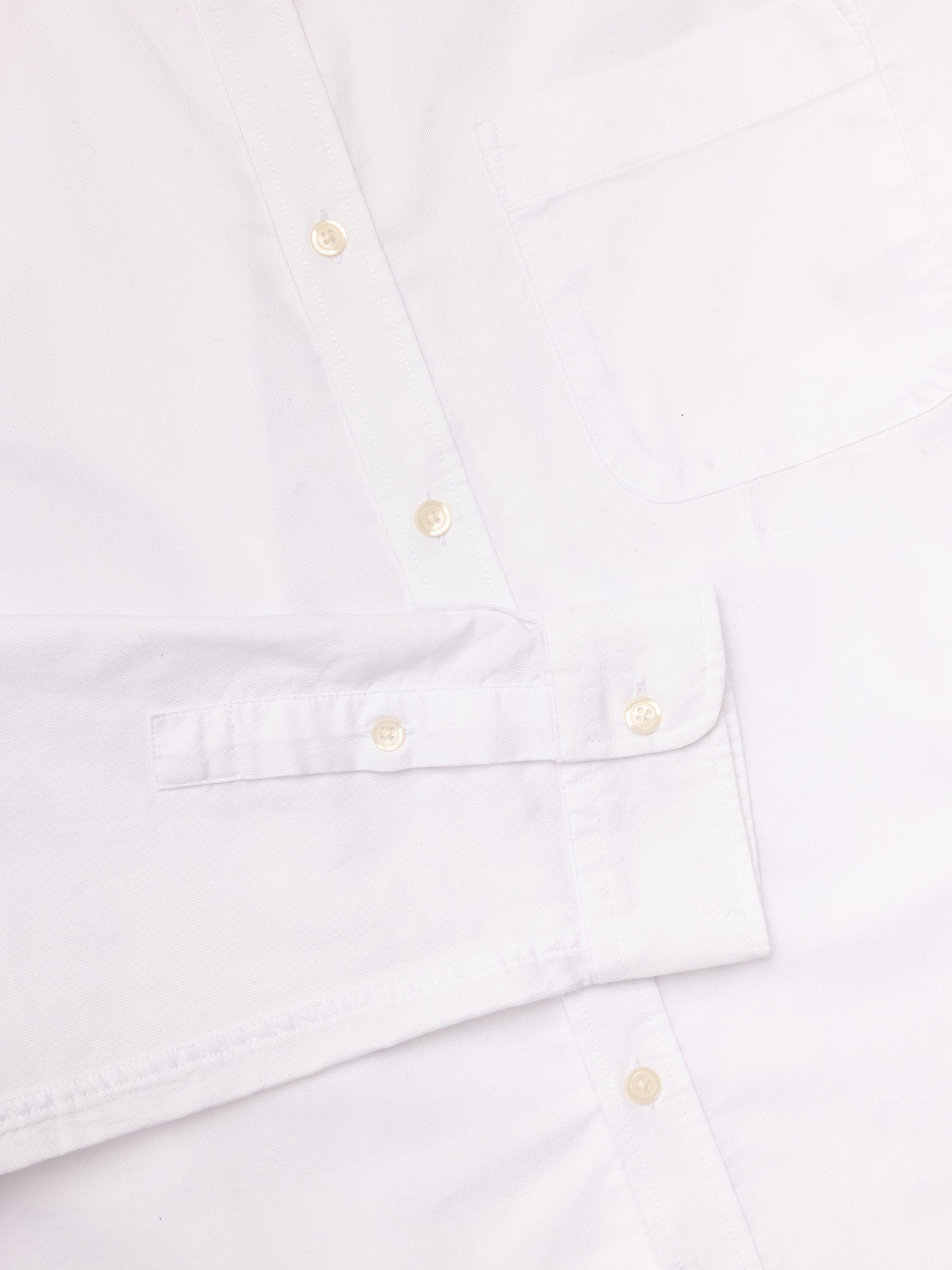 Raeburn Button Down Shirt in White Oxford Organic Cotton