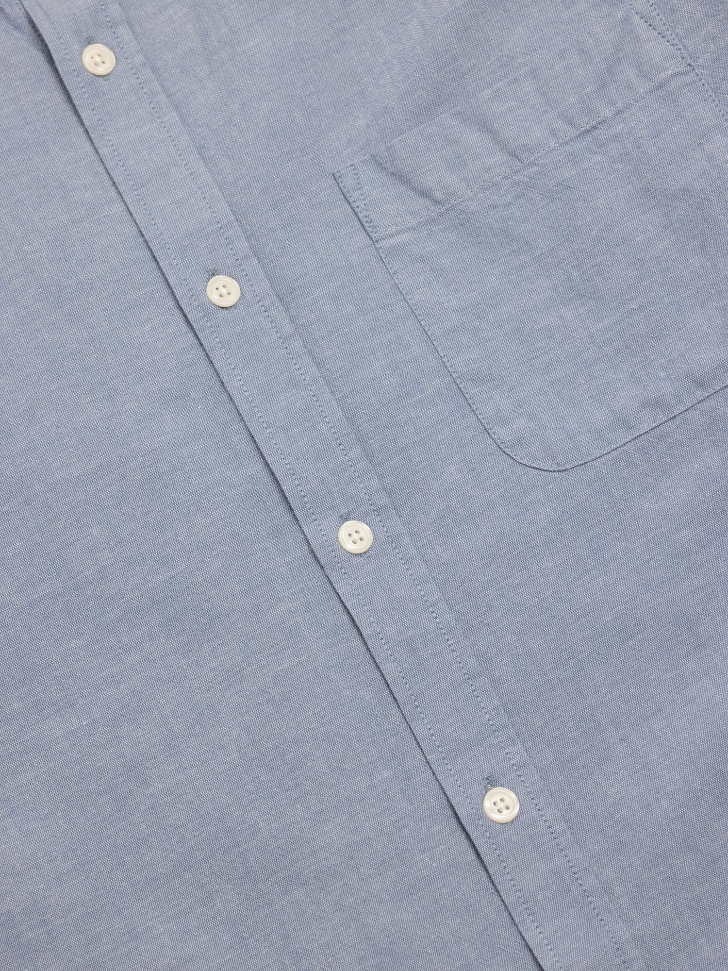 Raeburn Button Down Shirt in Pale Blue Oxford Organic Cotton