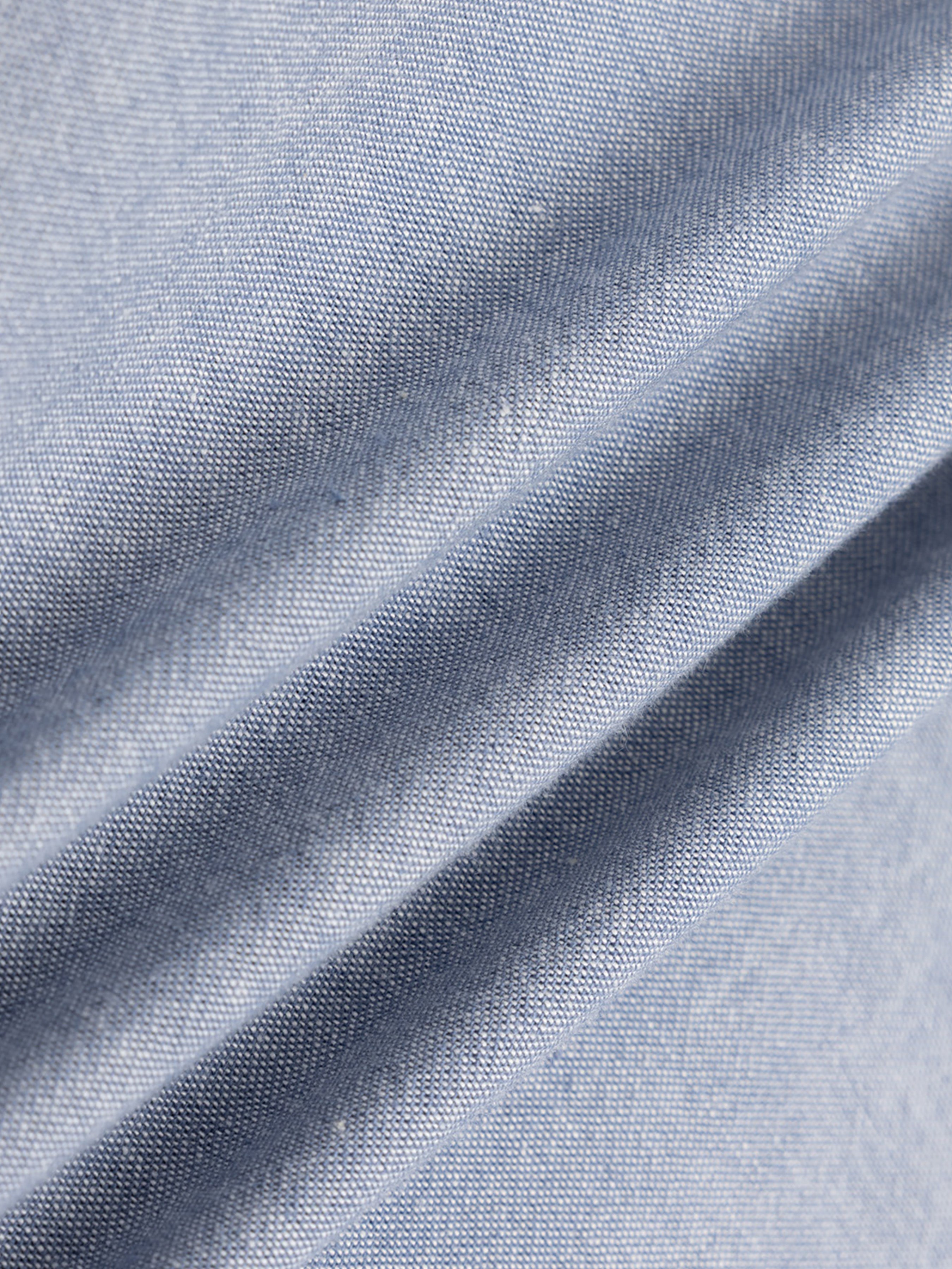 Raeburn Button Down Shirt in Pale Blue Oxford Organic Cotton