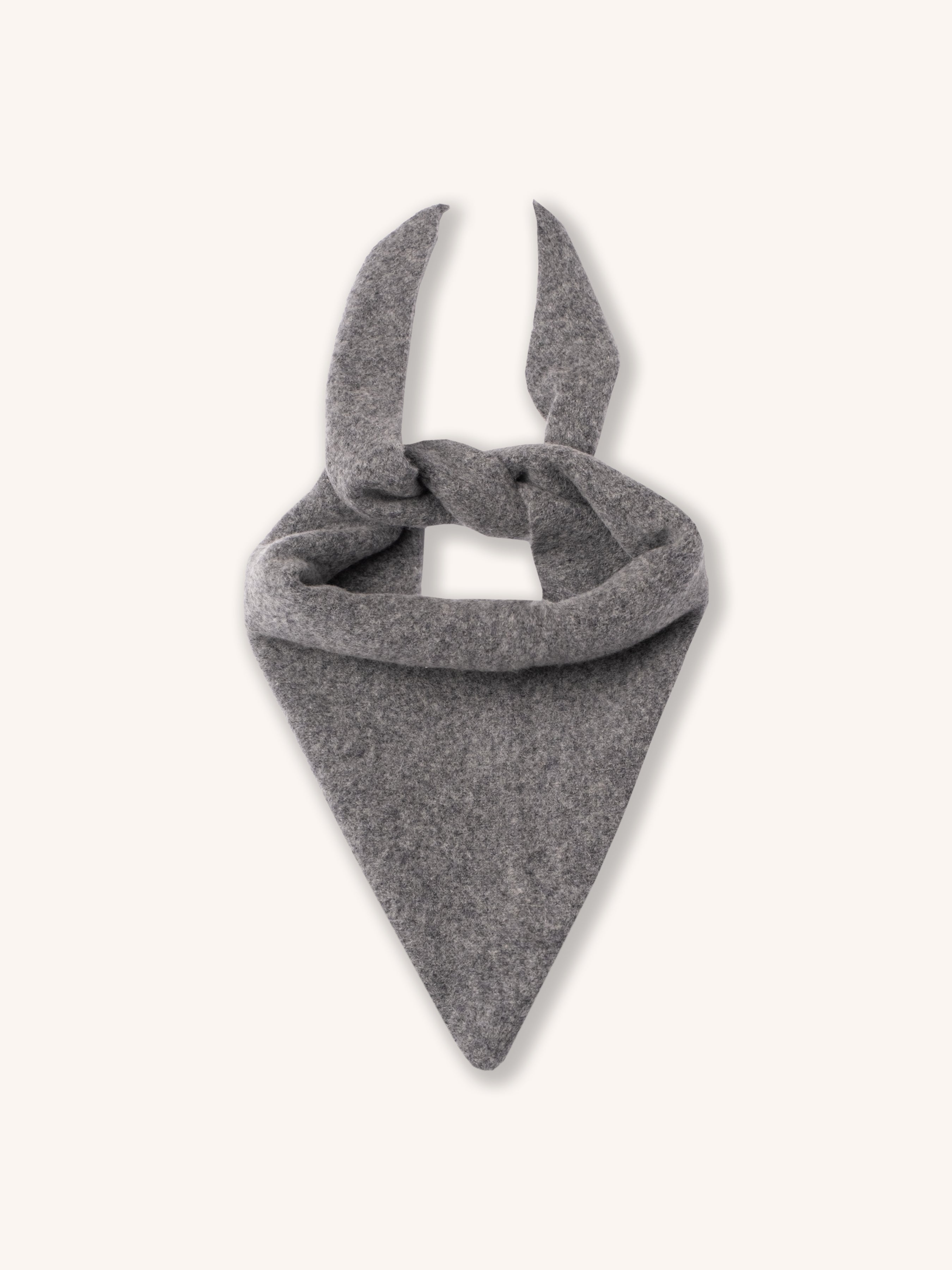 Alva Bandana in Charcoal Pure Wool