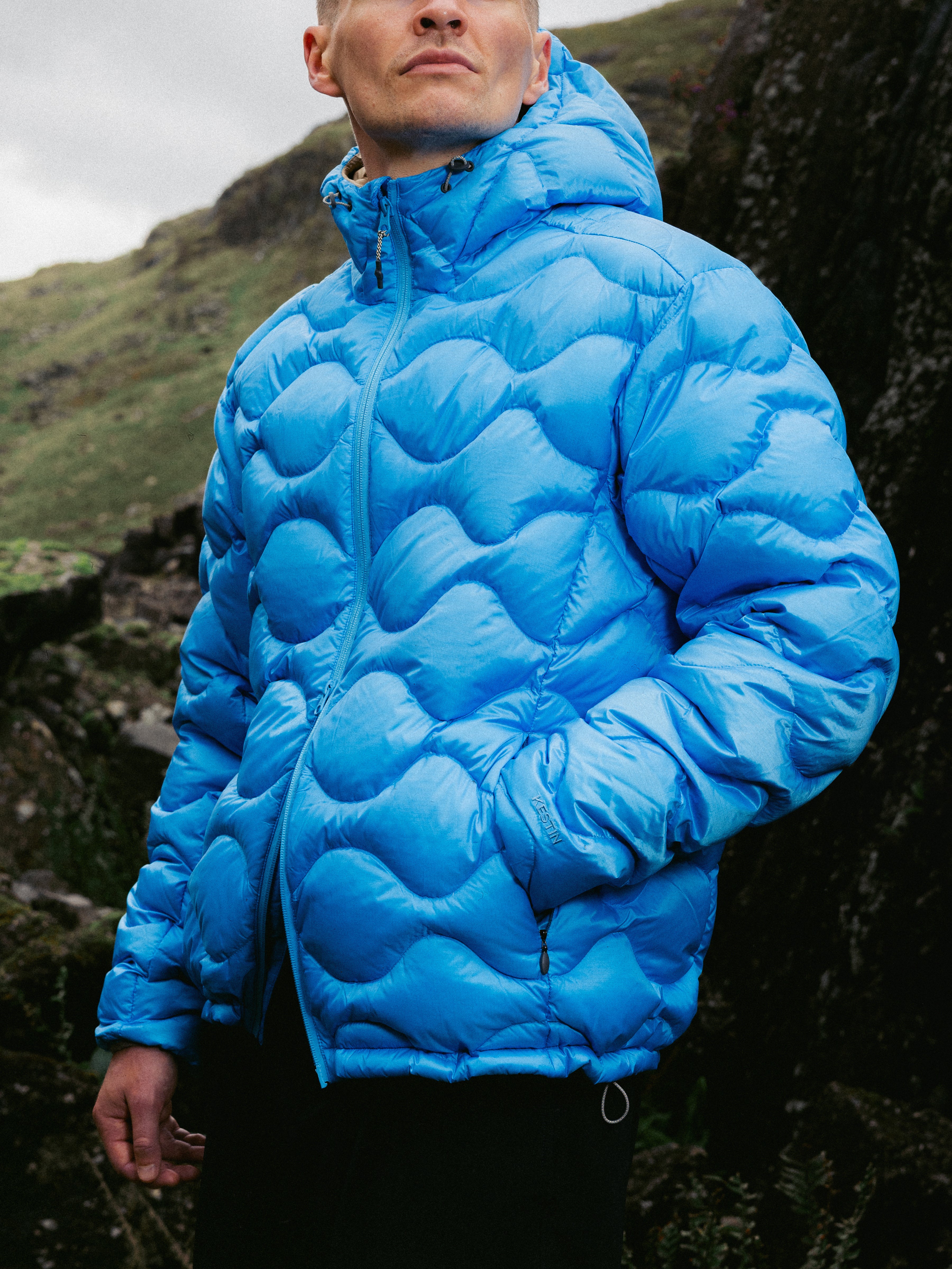 Cuillin Down Jacket in Sky Blue Recycled Ripstop