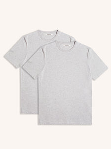 Drem Classic T-Shirt in Grey Marl (Two Pack)