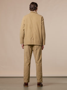 The back profile of the Huntly Jacket and Pants by contemporary menswear brand KESTIN.