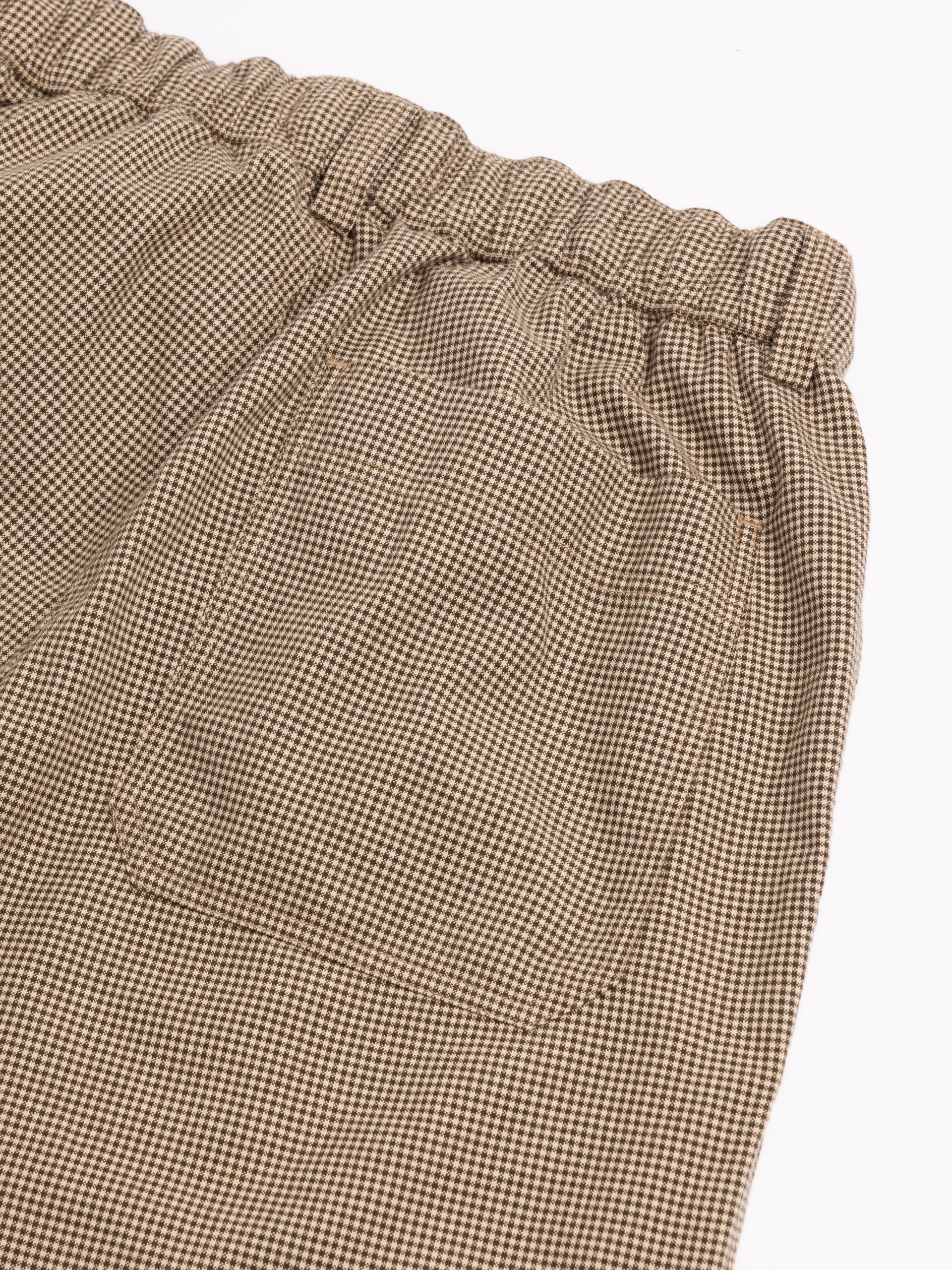 Doune Pant in Olive Check Organic Cotton