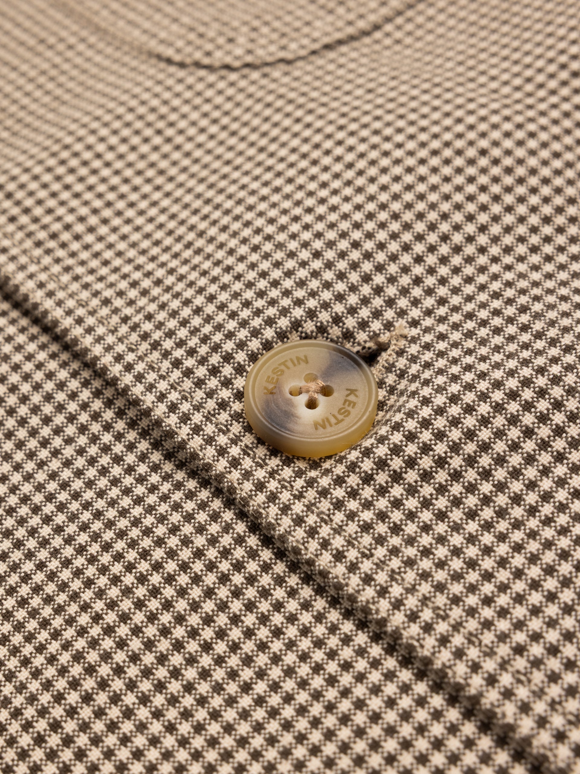 Stac Blazer in Olive Check Organic Cotton