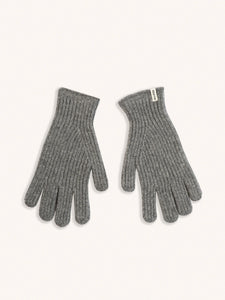 A pair of lambswool gloves from Scottish menswear brand KESTIN on a white background. 
