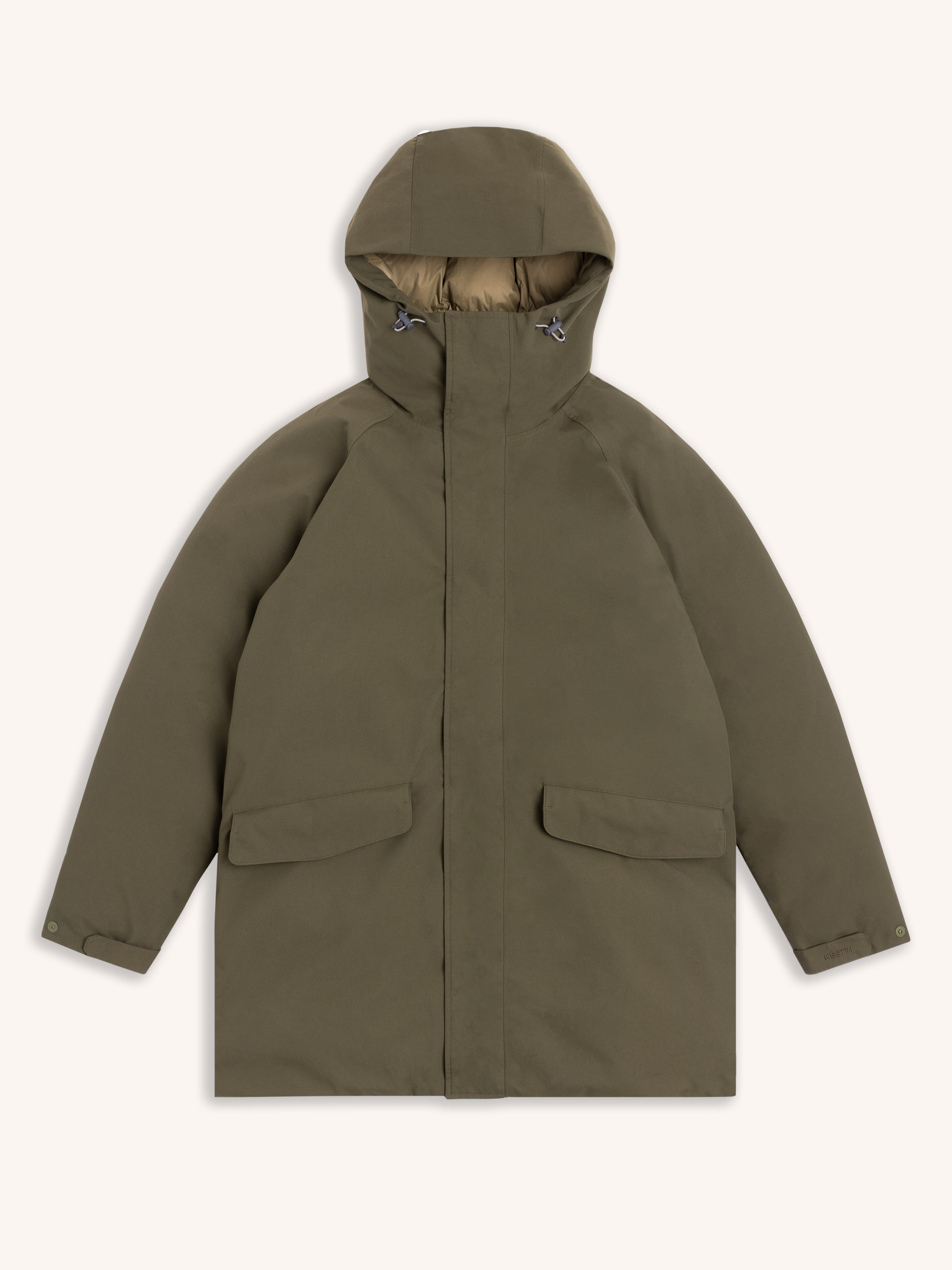 Gullane Storm Parka in Olive Recycled Nylon