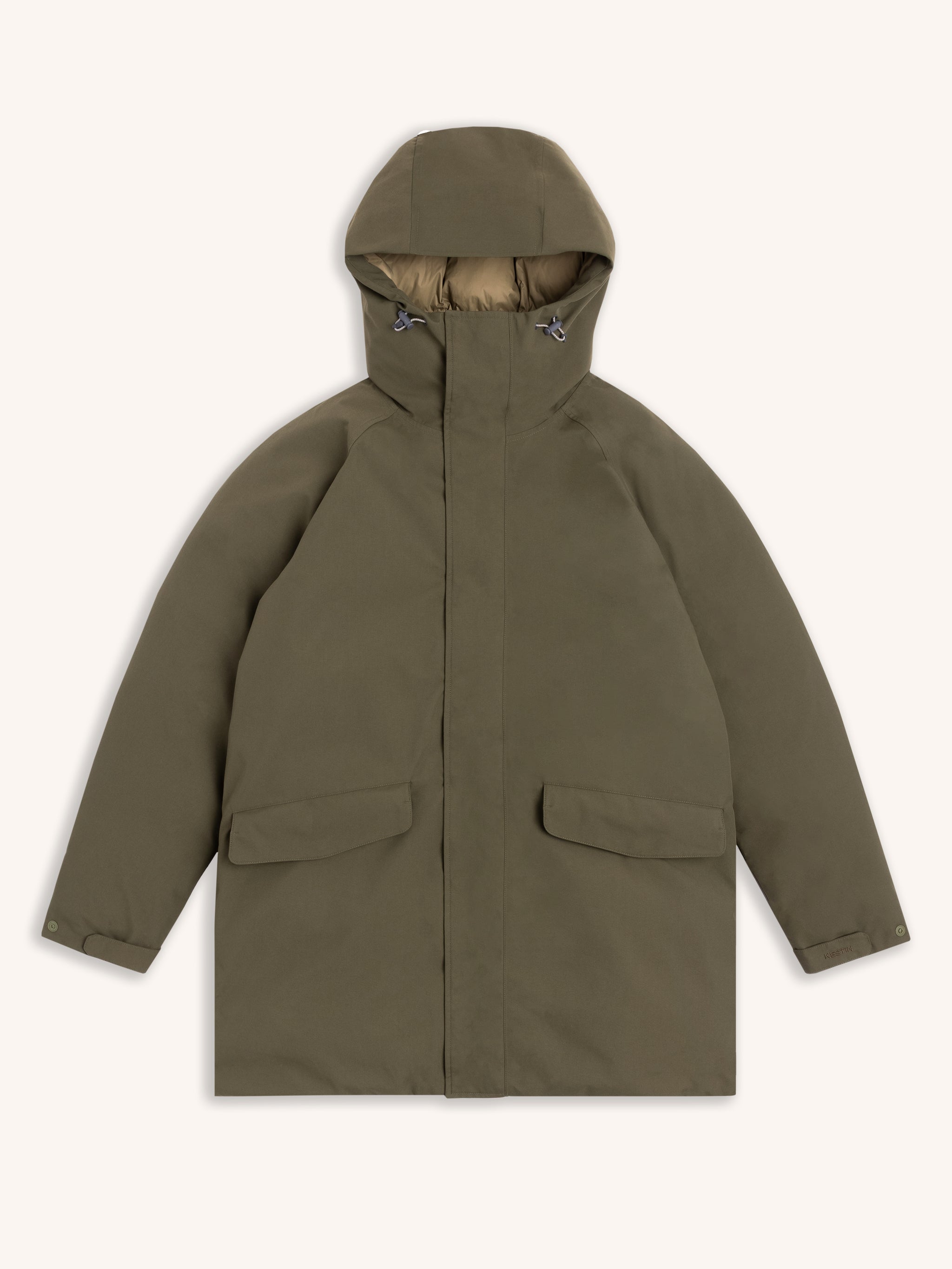 Gullane Storm Parka in Olive Recycled Nylon