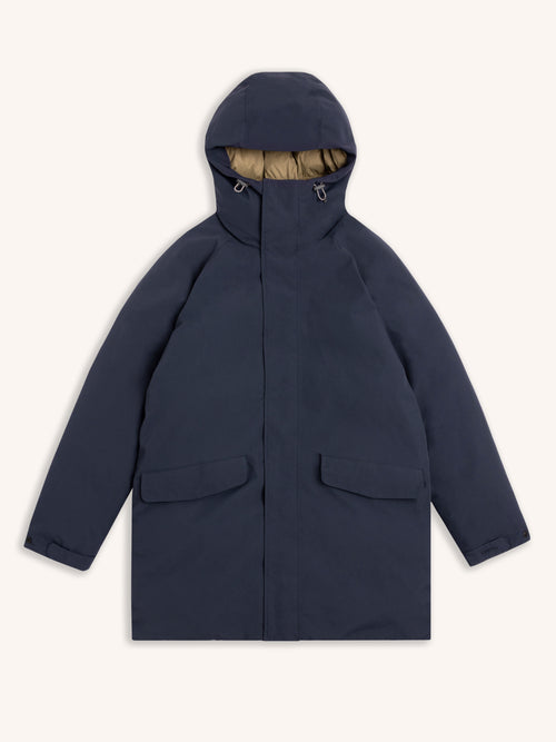 Gullane Storm Parka in Dark Navy Recycled Nylon