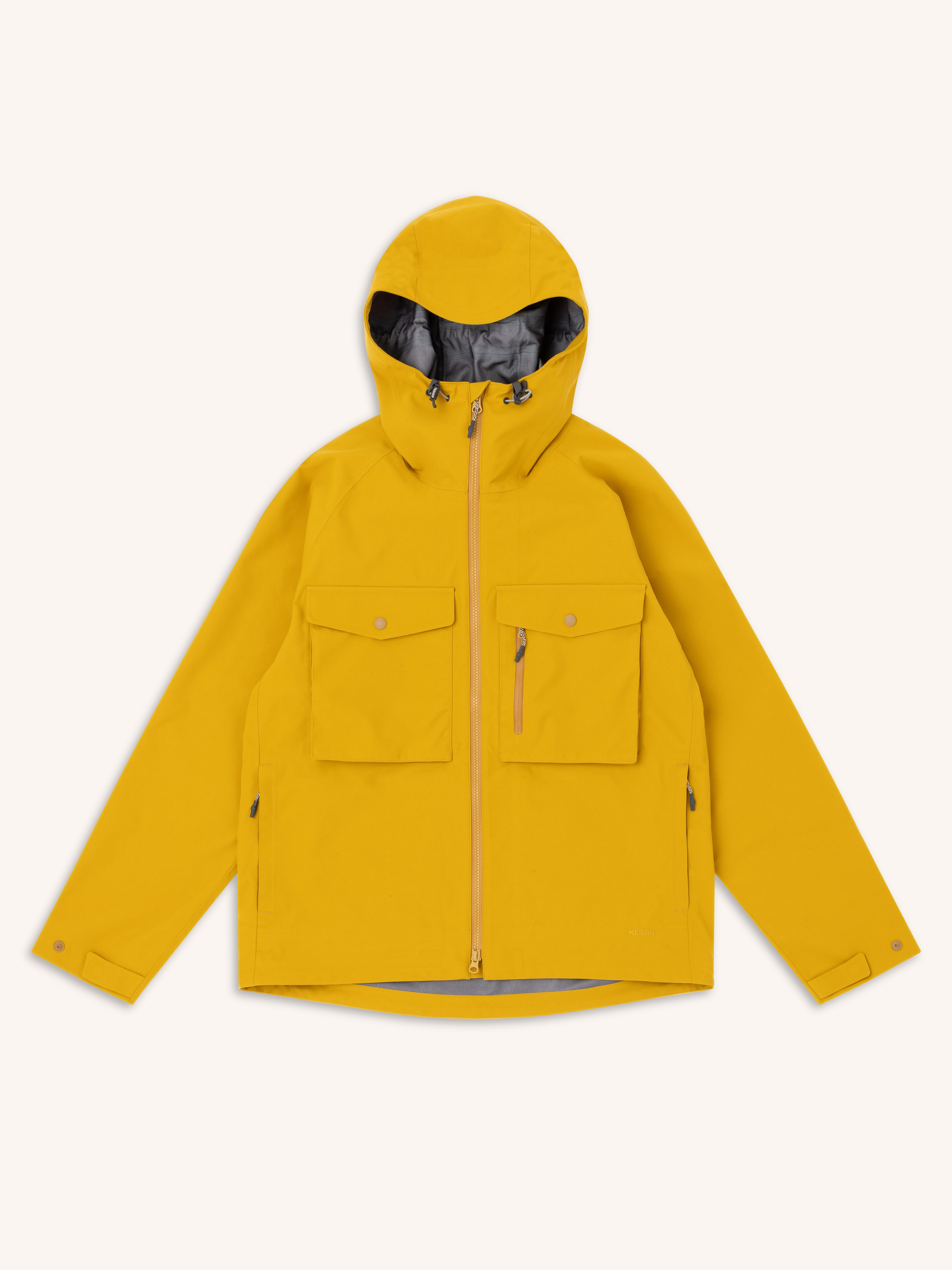 Glenbarr Waterproof Jacket in Yellow Recycled Canvas