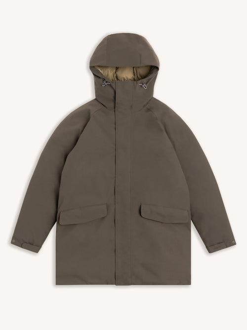 Gullane Storm Parka in Croft Brown Recycled Nylon