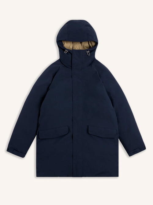 Gullane Storm Parka in Ink Navy Recycled Nylon