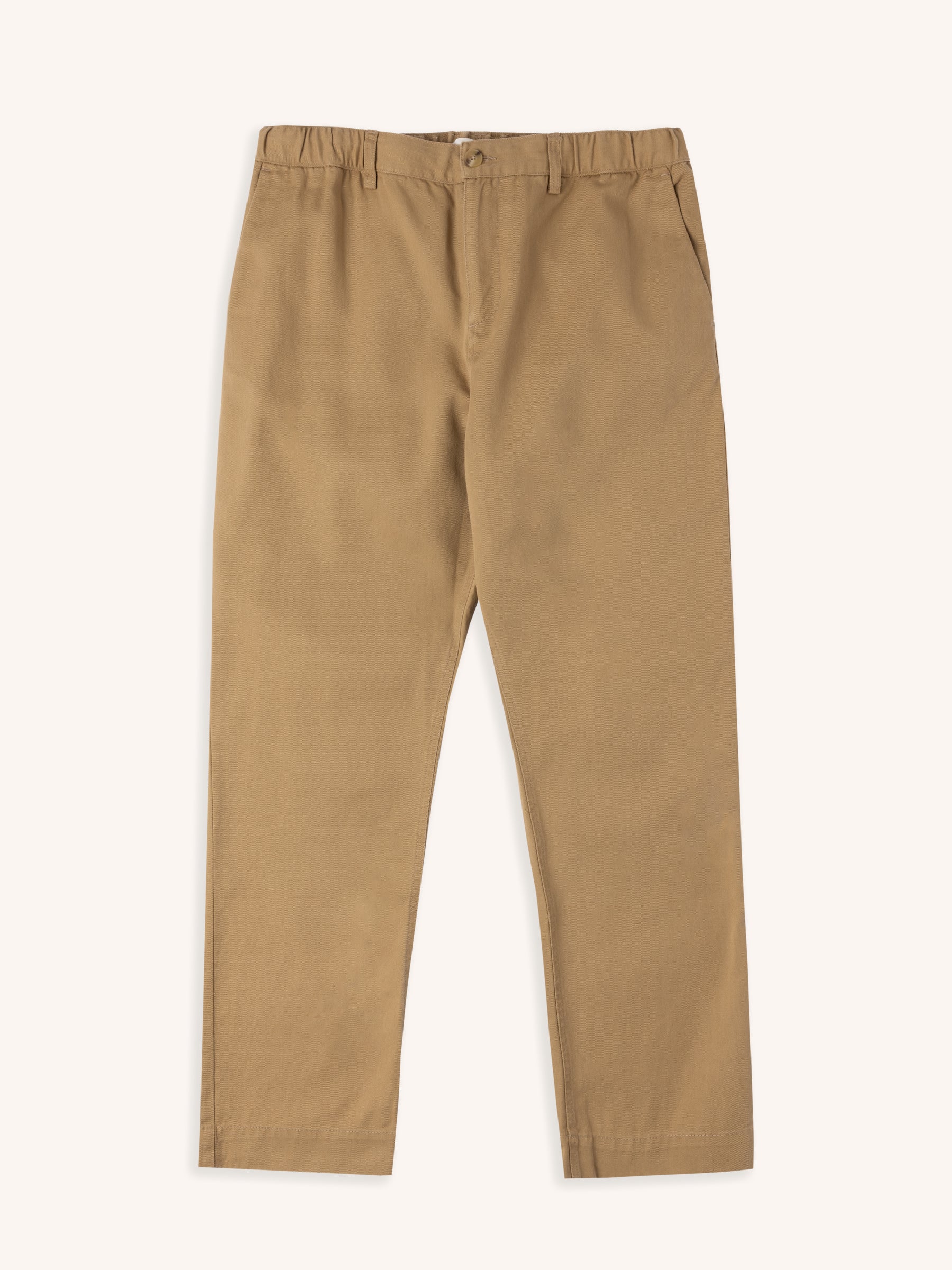 Inverness Trouser in Tan Cotton Twill