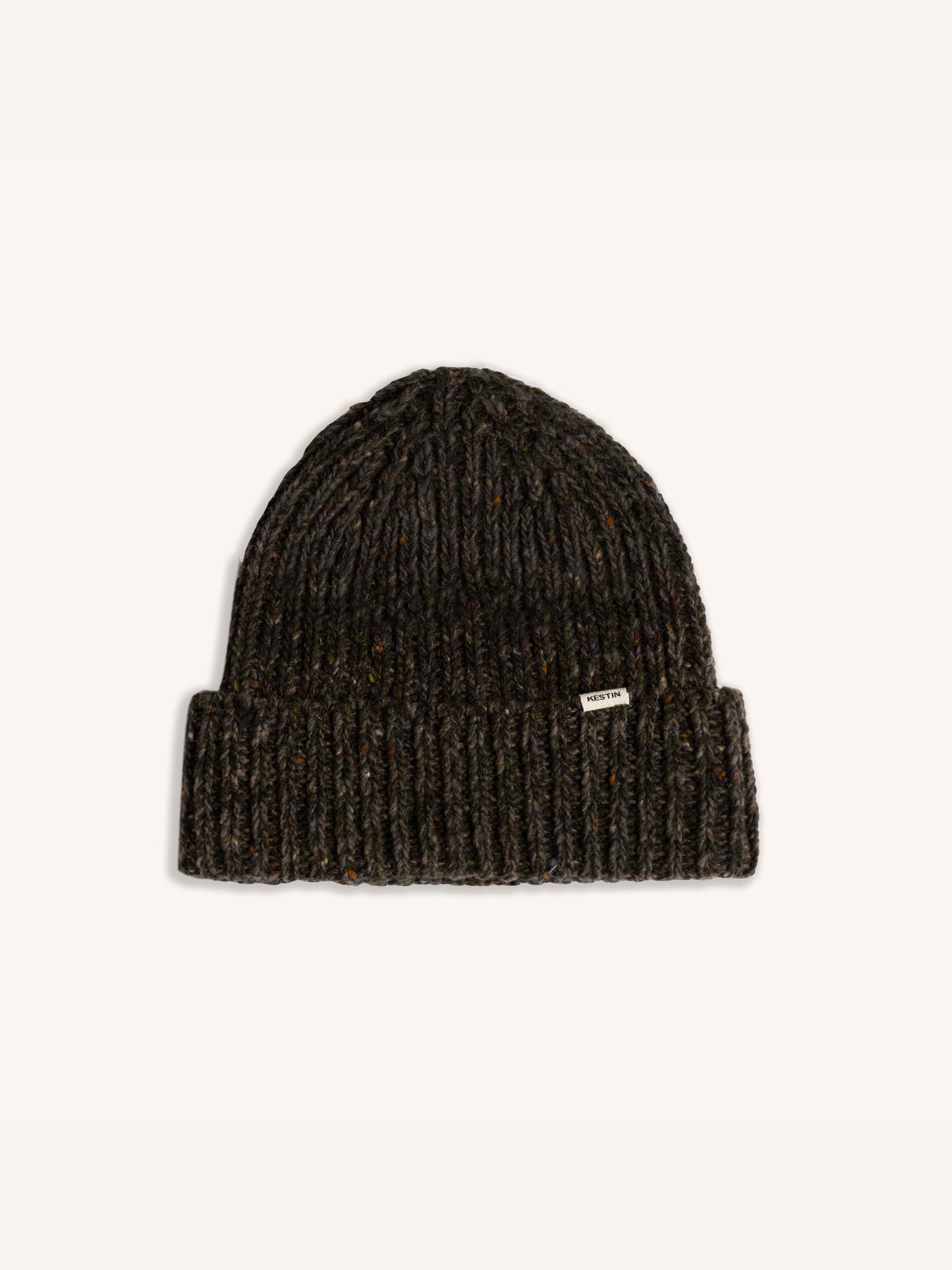 Isla Beanie in Forest Marl Merino Wool