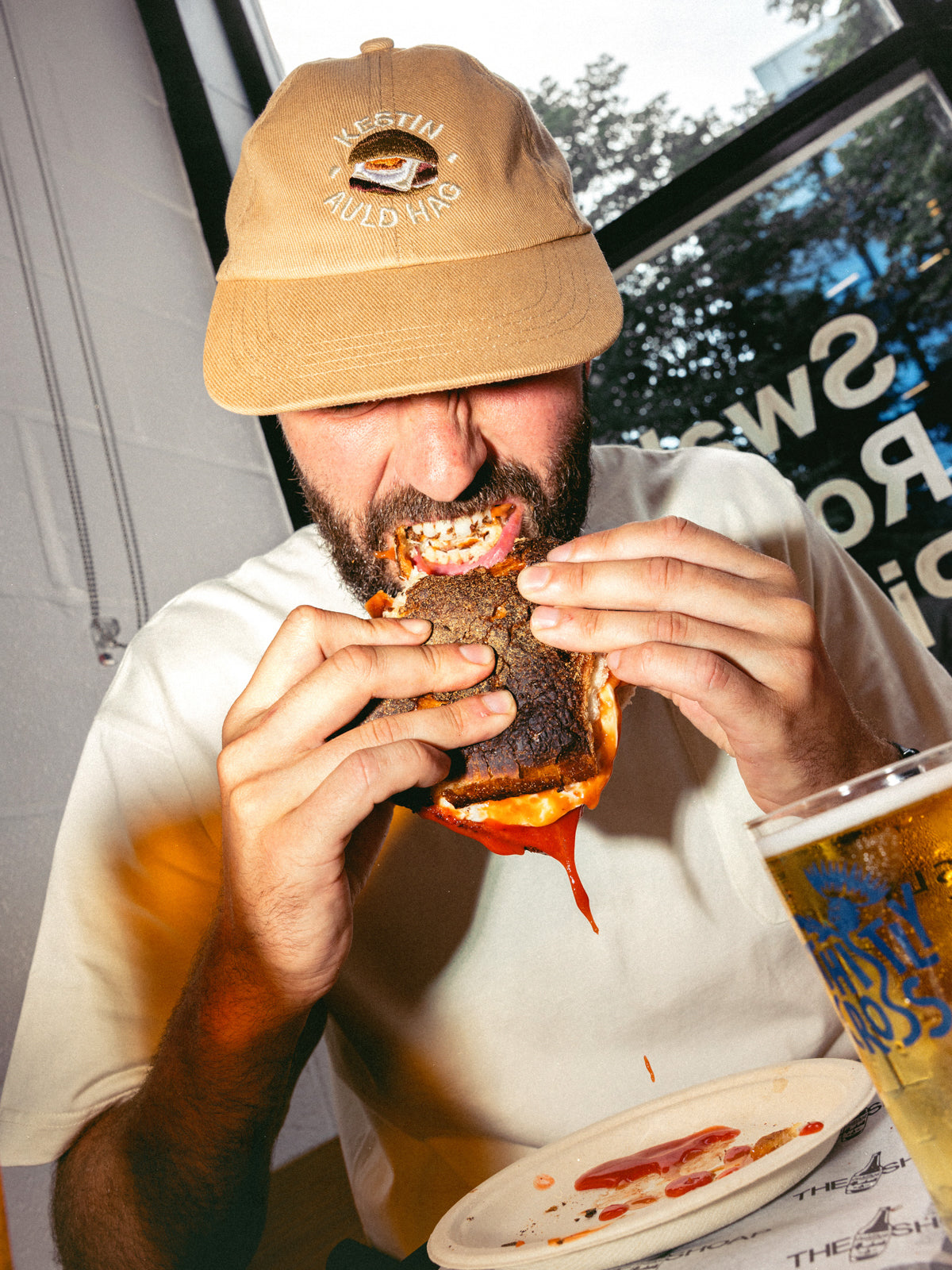 KESTIN x Auld Hag Leuchars Cap in Tan Twill