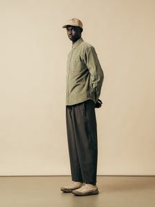 KESTIN Raeburn Button Down Shirt in Light Military Moleskin Kestin
