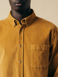 A close-up of the collar and chest pocket of a Raeburn Shirt.