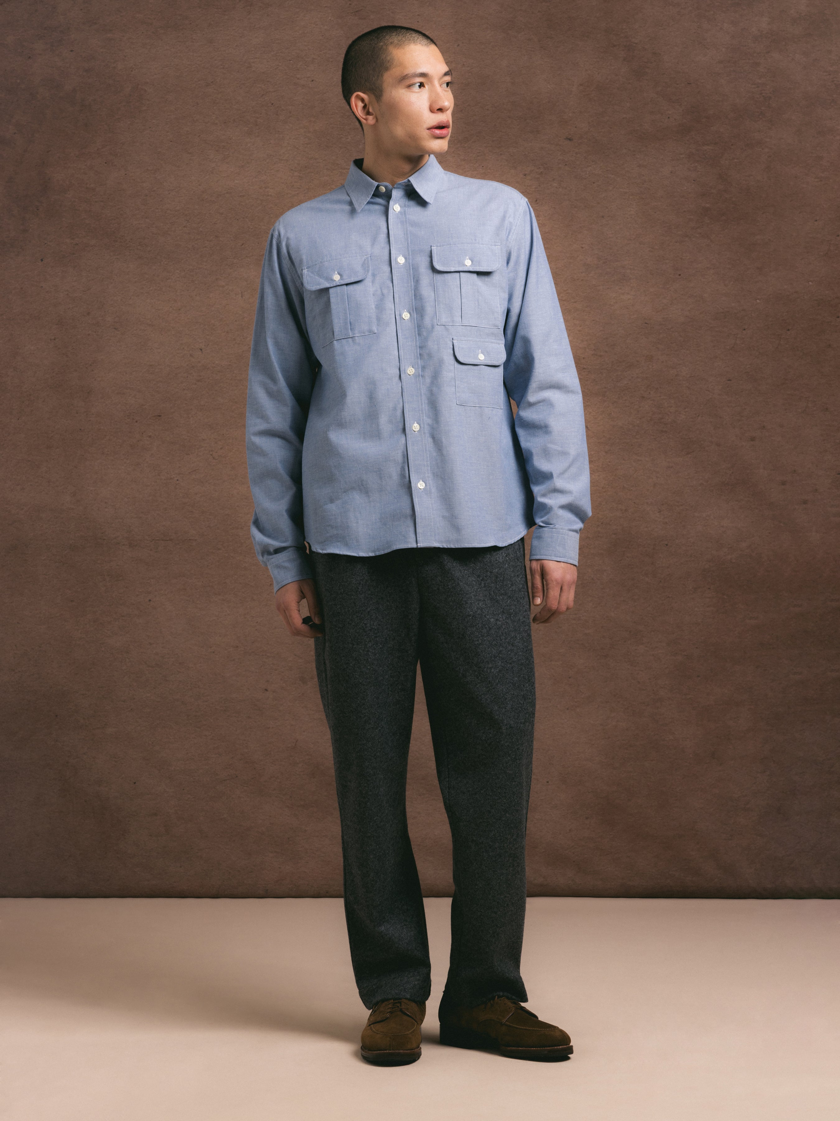 Kinnaird Shirt in Lightweight Chambray