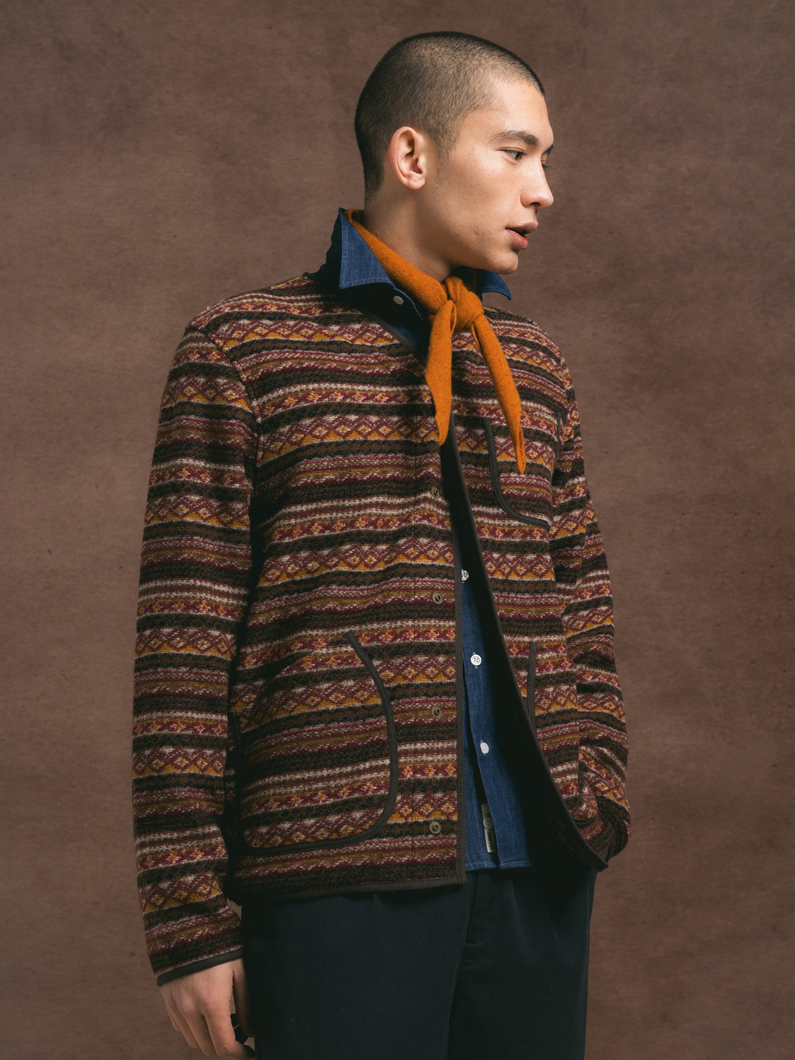 Alva Bandana in Orange Pure Wool