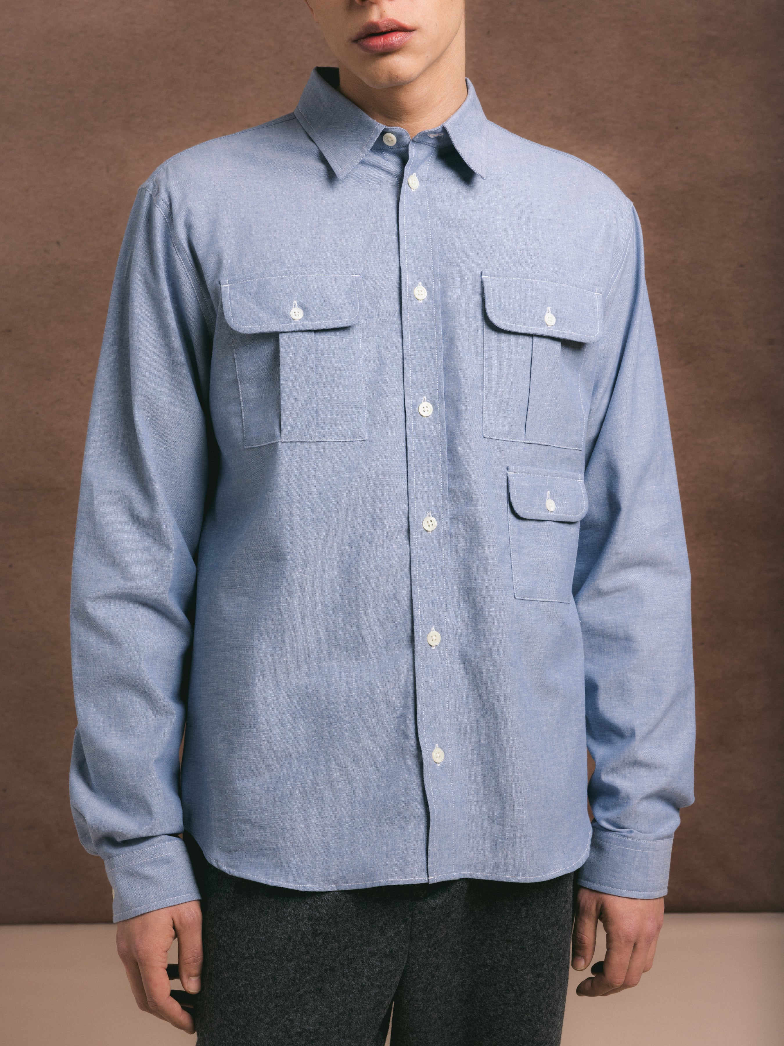 Kinnaird Shirt in Lightweight Chambray