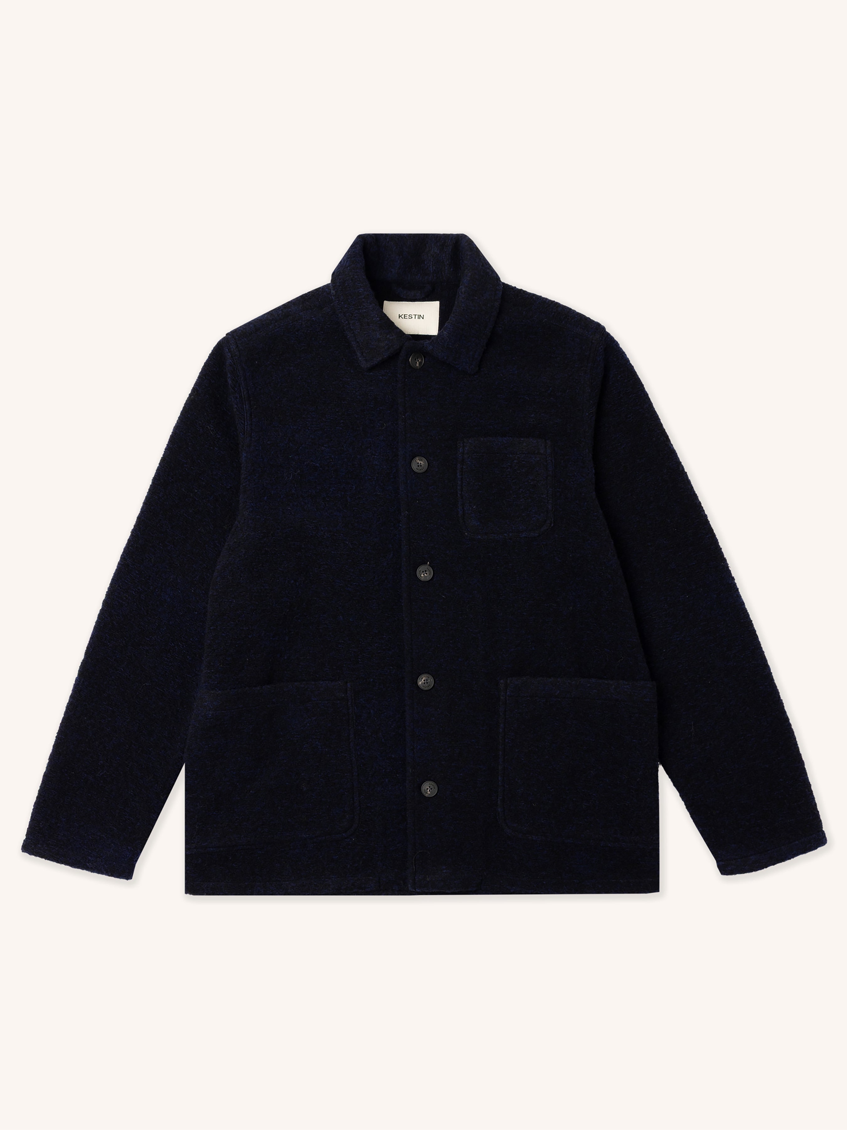 Ormiston Jacket in Navy Speckled Wool Blend