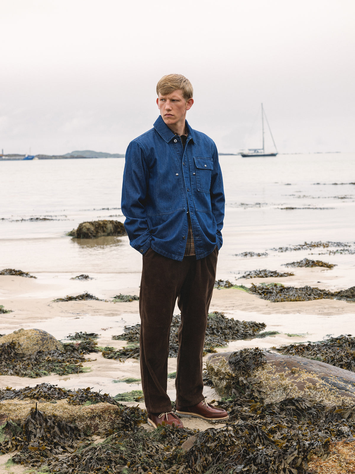 Barra Overshirt in Washed Denim