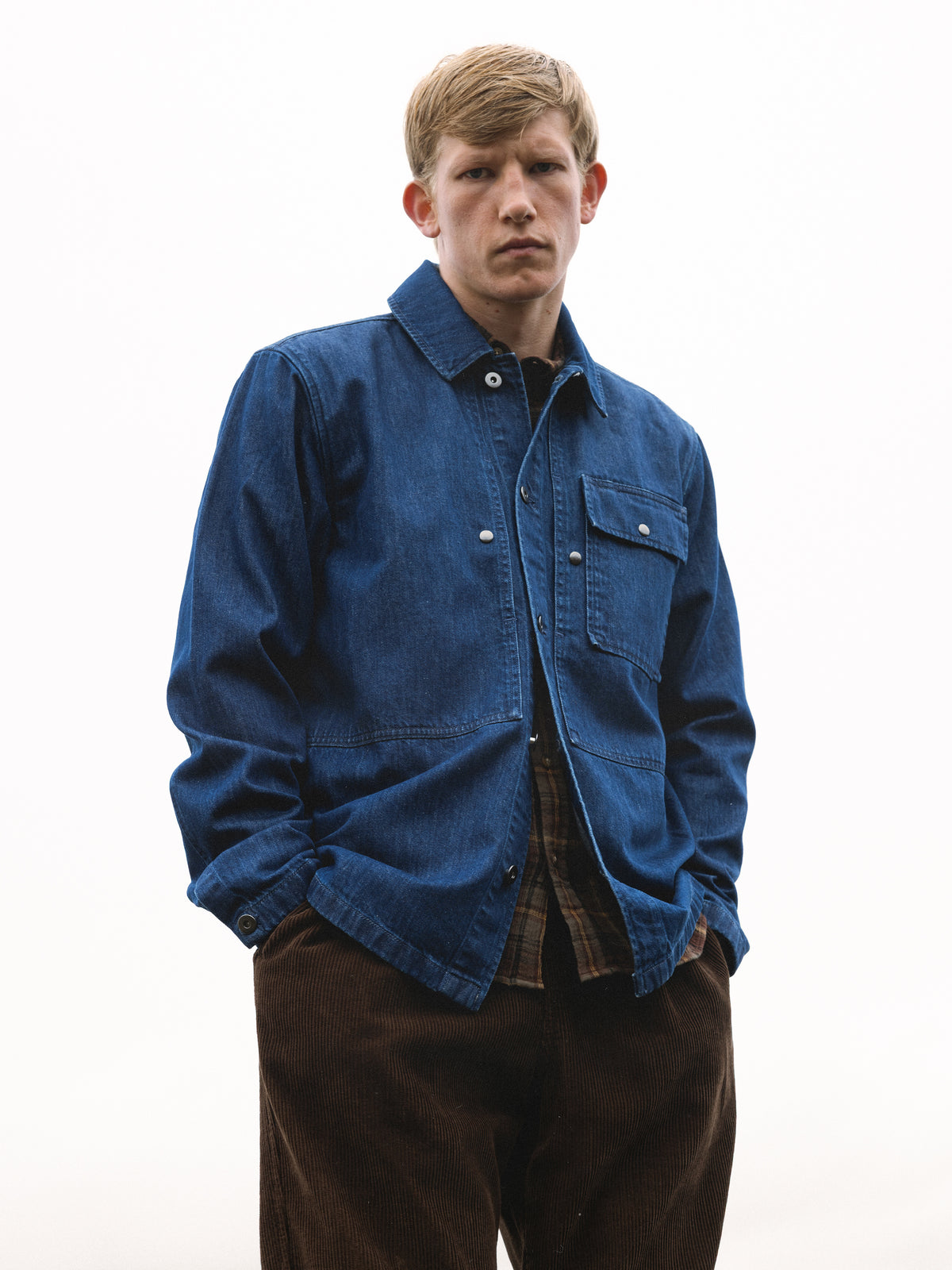 Barra Overshirt in Washed Denim