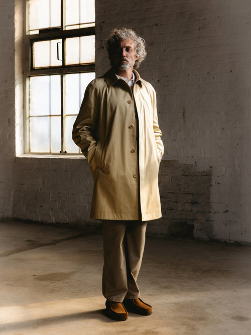 Morningside Mac in Sand Water-repellent Cotton Twill