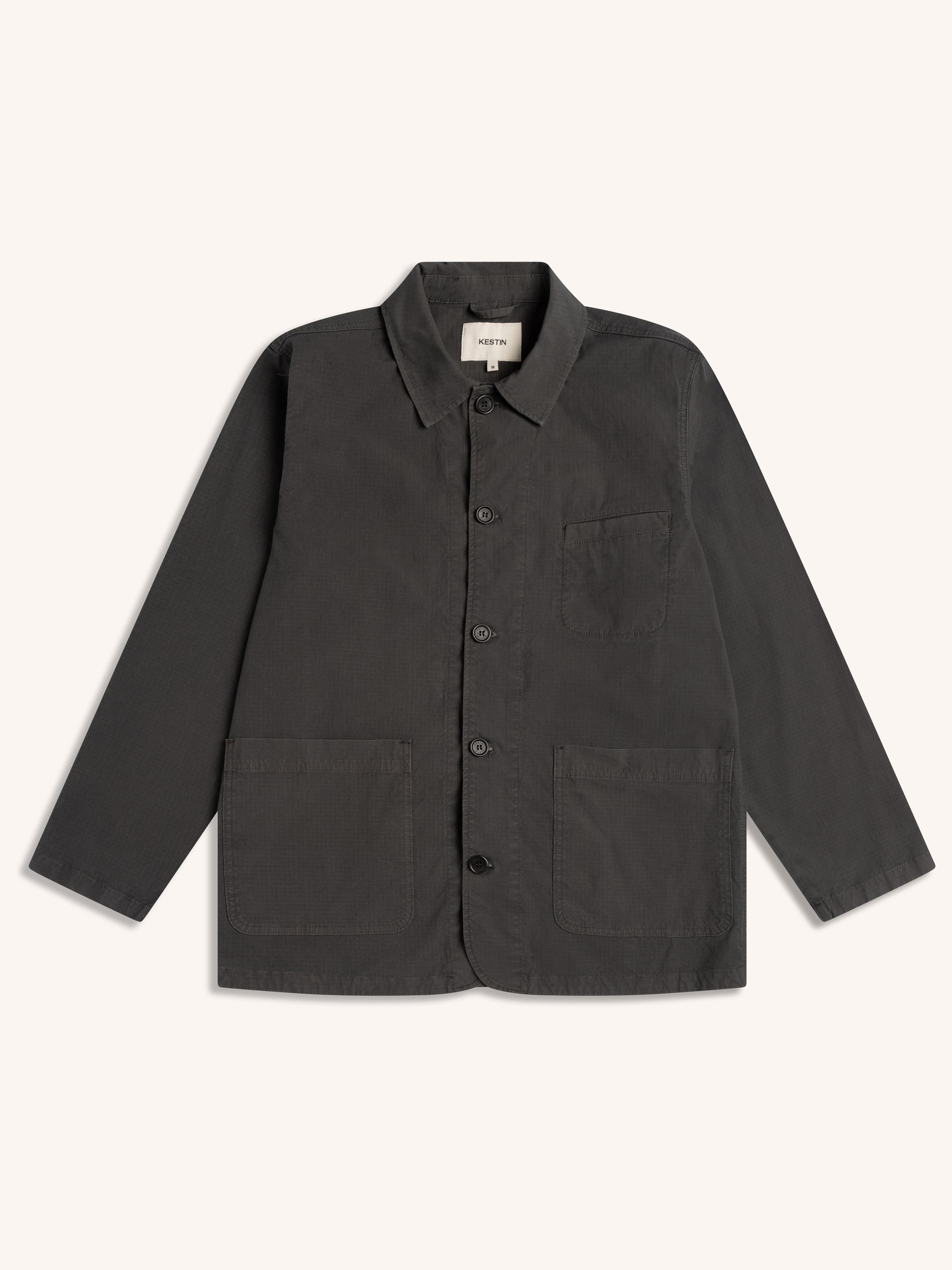 Huntly Jacket in Charcoal Cotton Ripstop