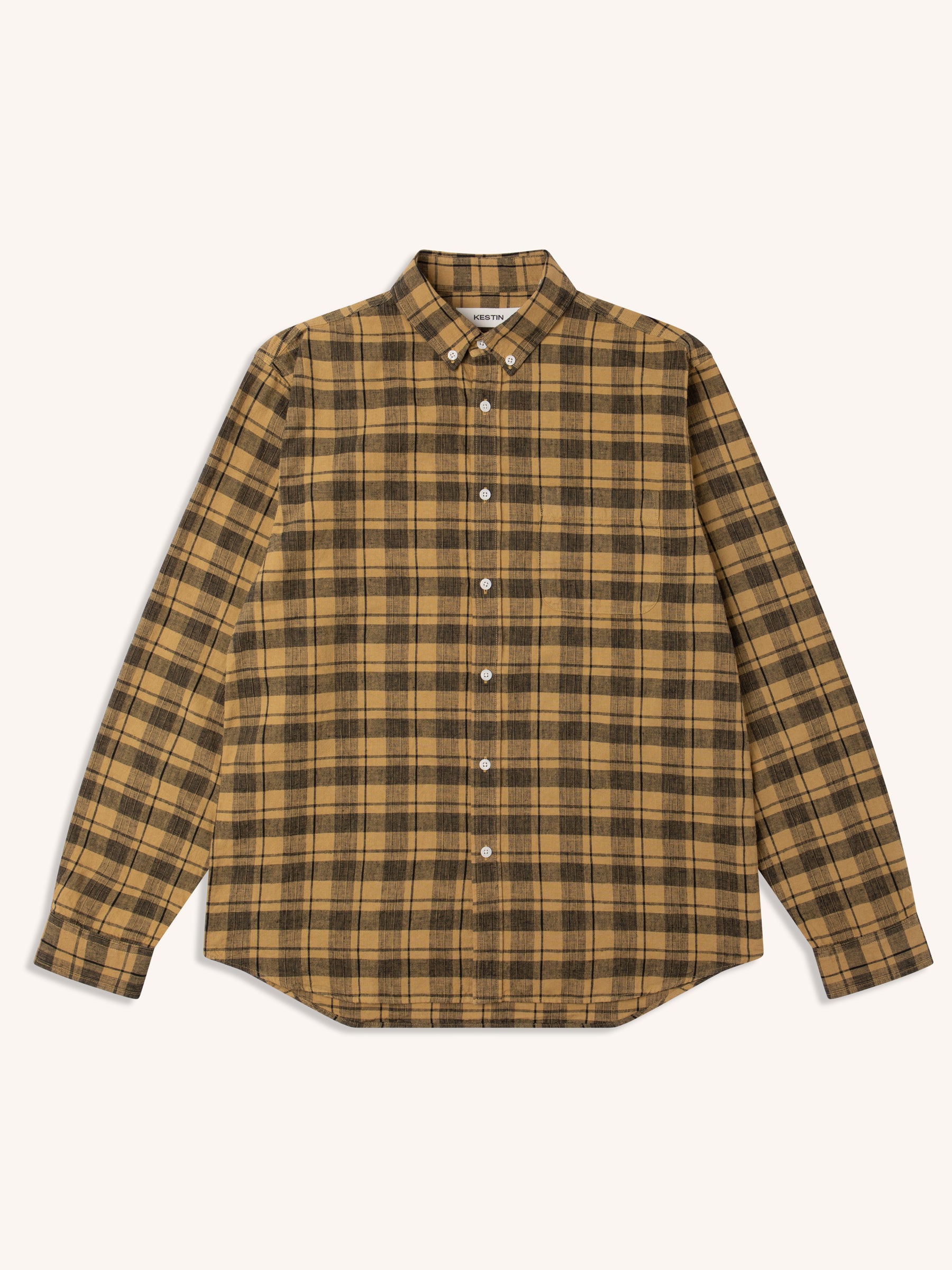 Raeburn Button Down Shirt in Gorse Linen Check