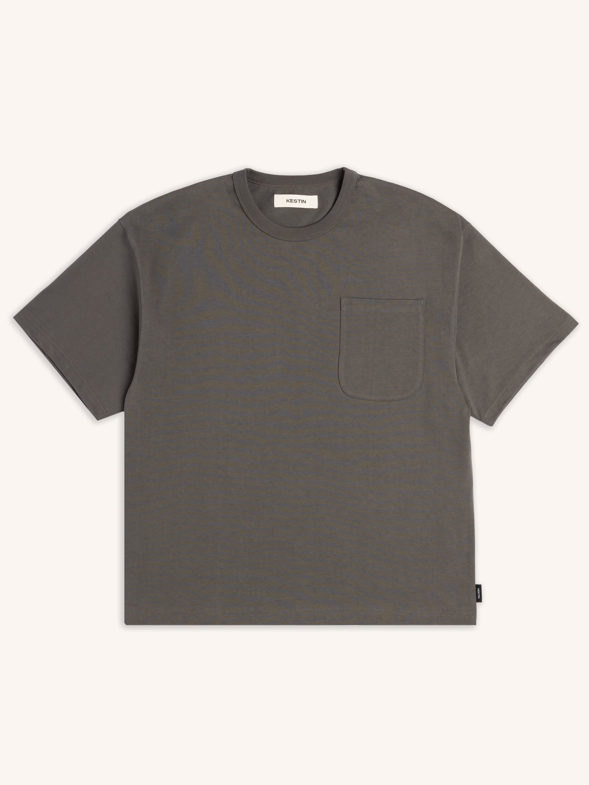 Fly Tee in Charcoal Heavyweight Cotton