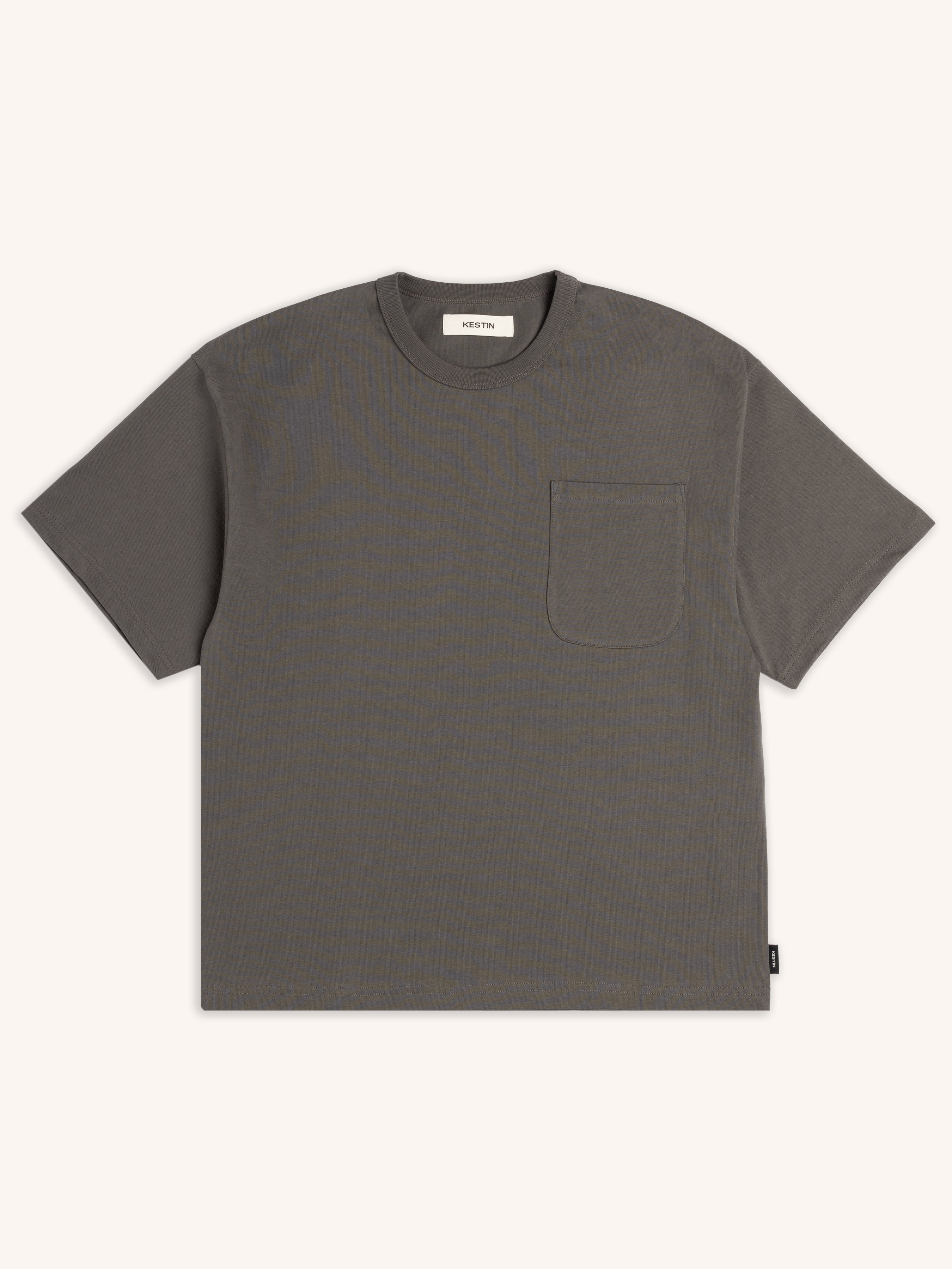 Fly Tee in Charcoal Heavyweight Cotton