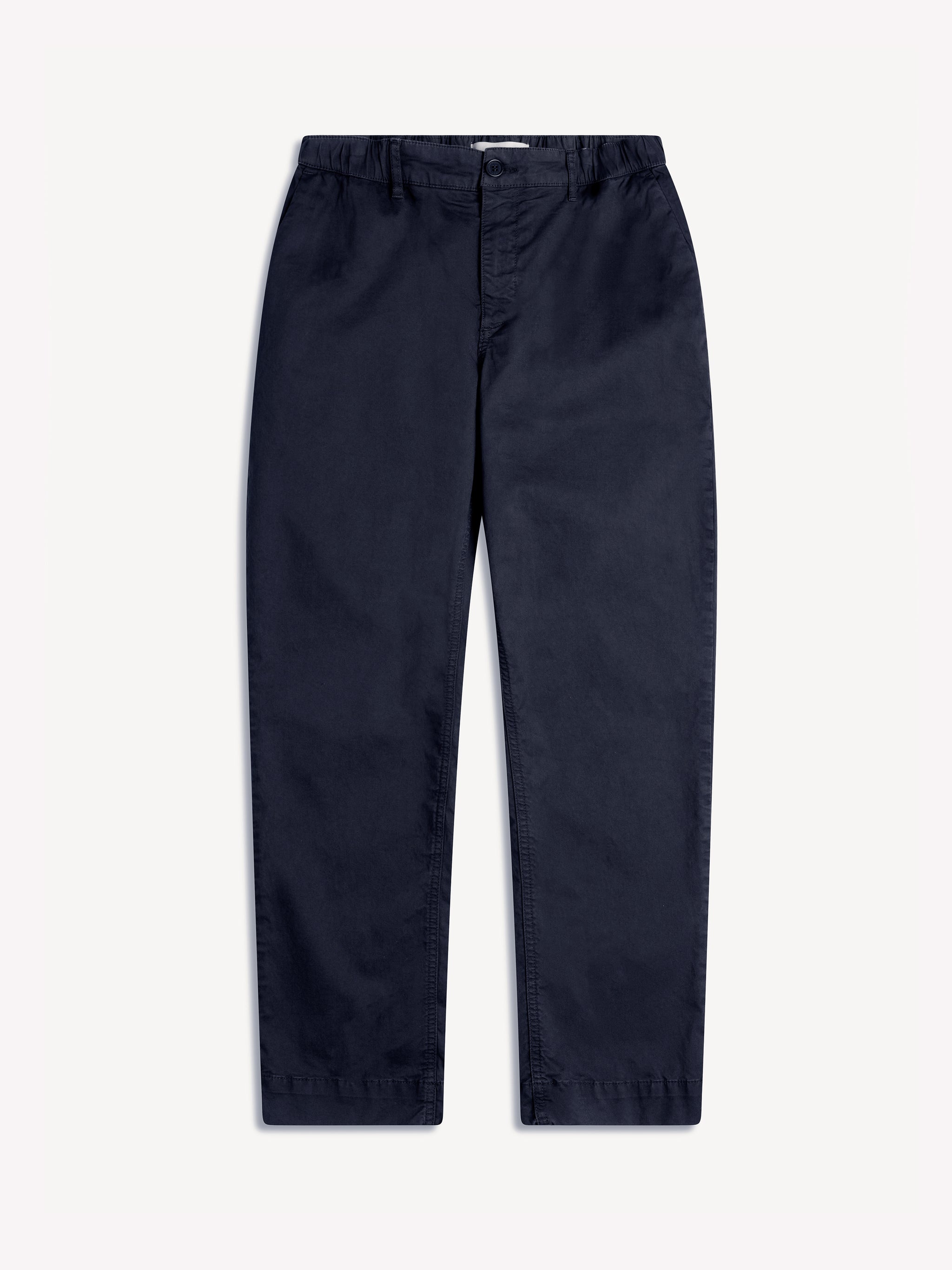 Inverness Trouser in Dark Navy Cotton Twill
