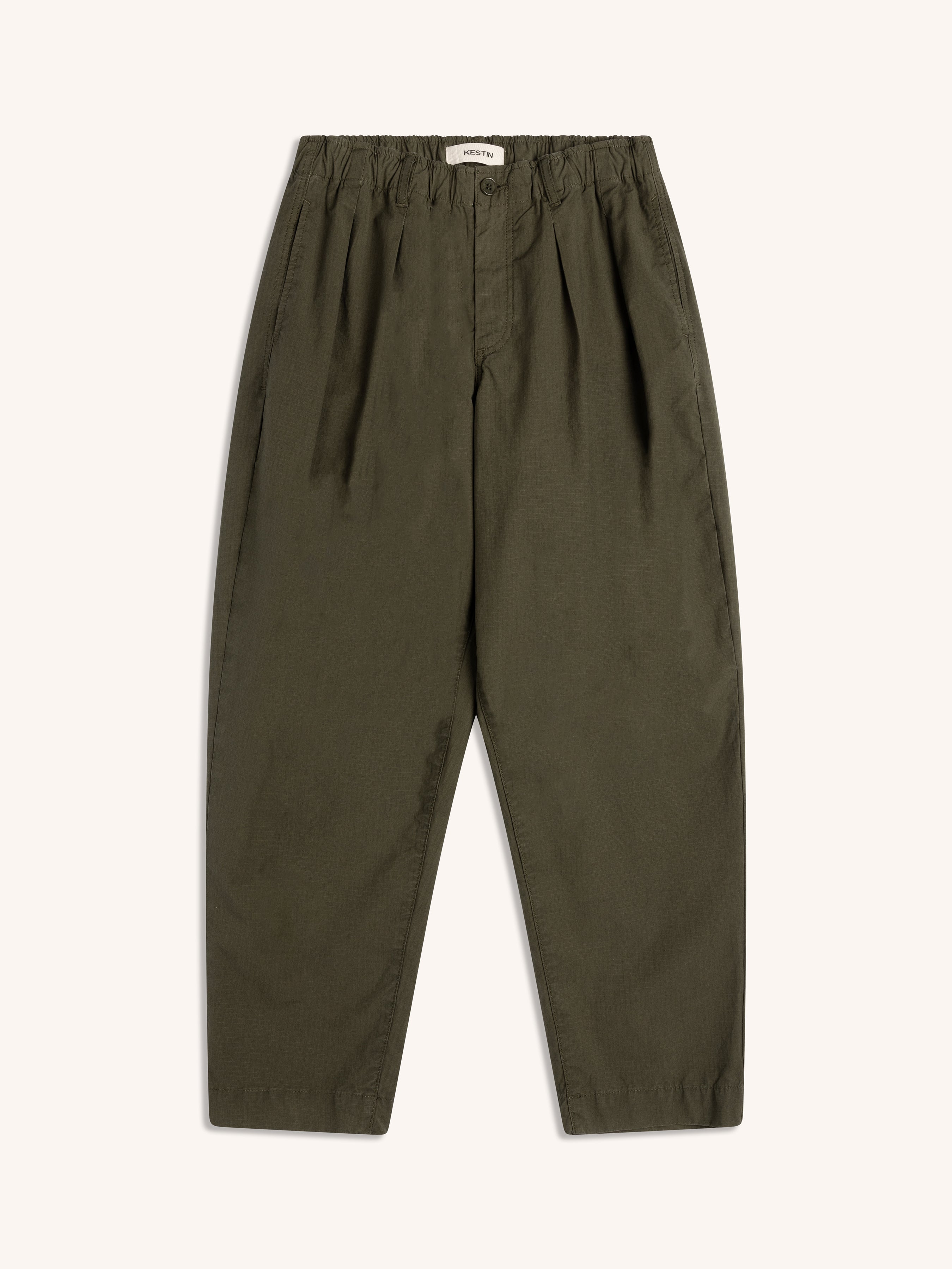 Clyde Pant in Dark Olive Cotton Ripstop