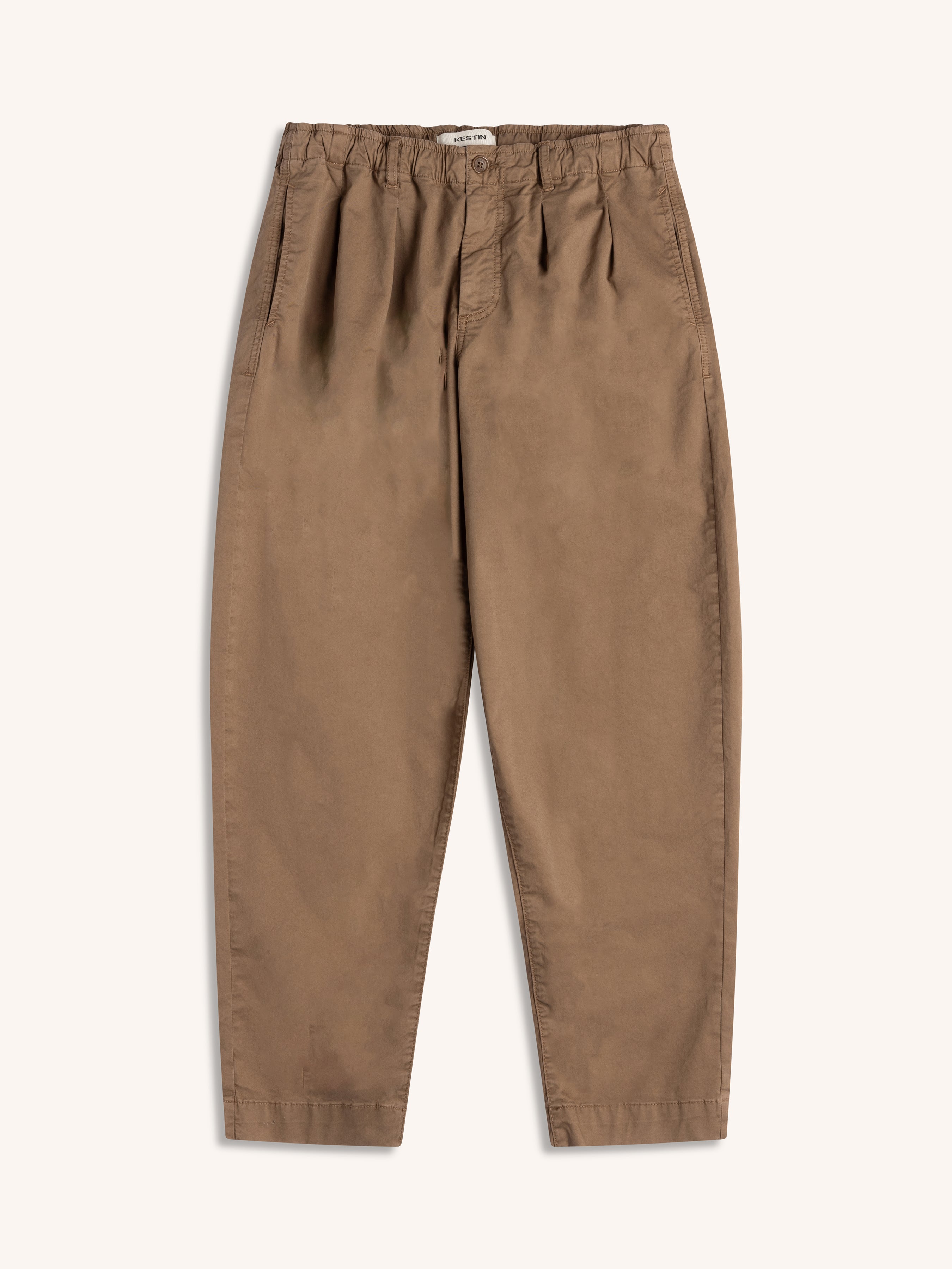 Clyde Pant in Taupe Cotton Twill