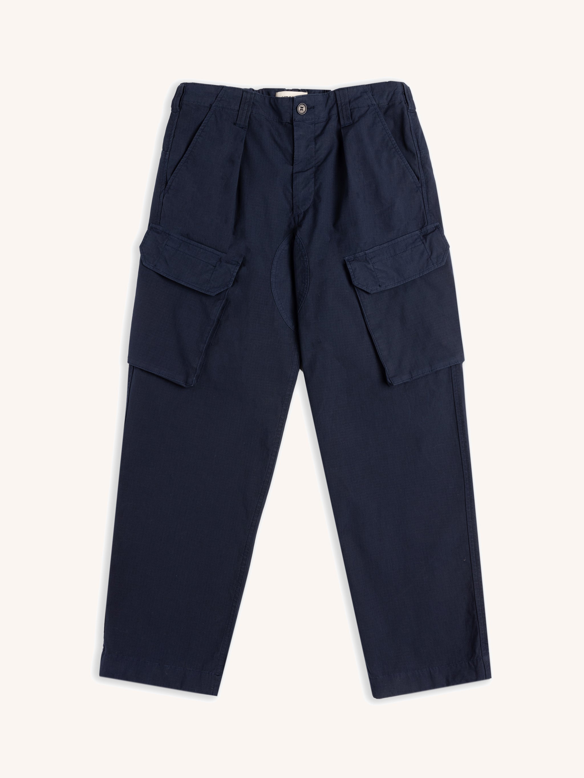 Luss Cargo Pant in Navy Cotton Ripstop