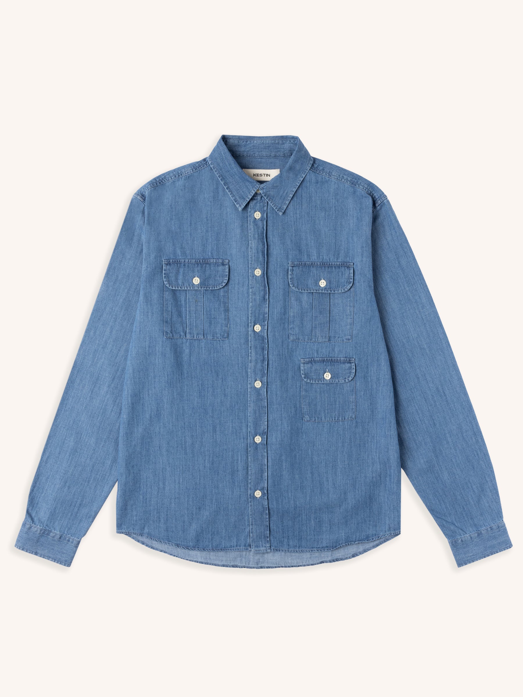Kinnaird Shirt in Washed Denim