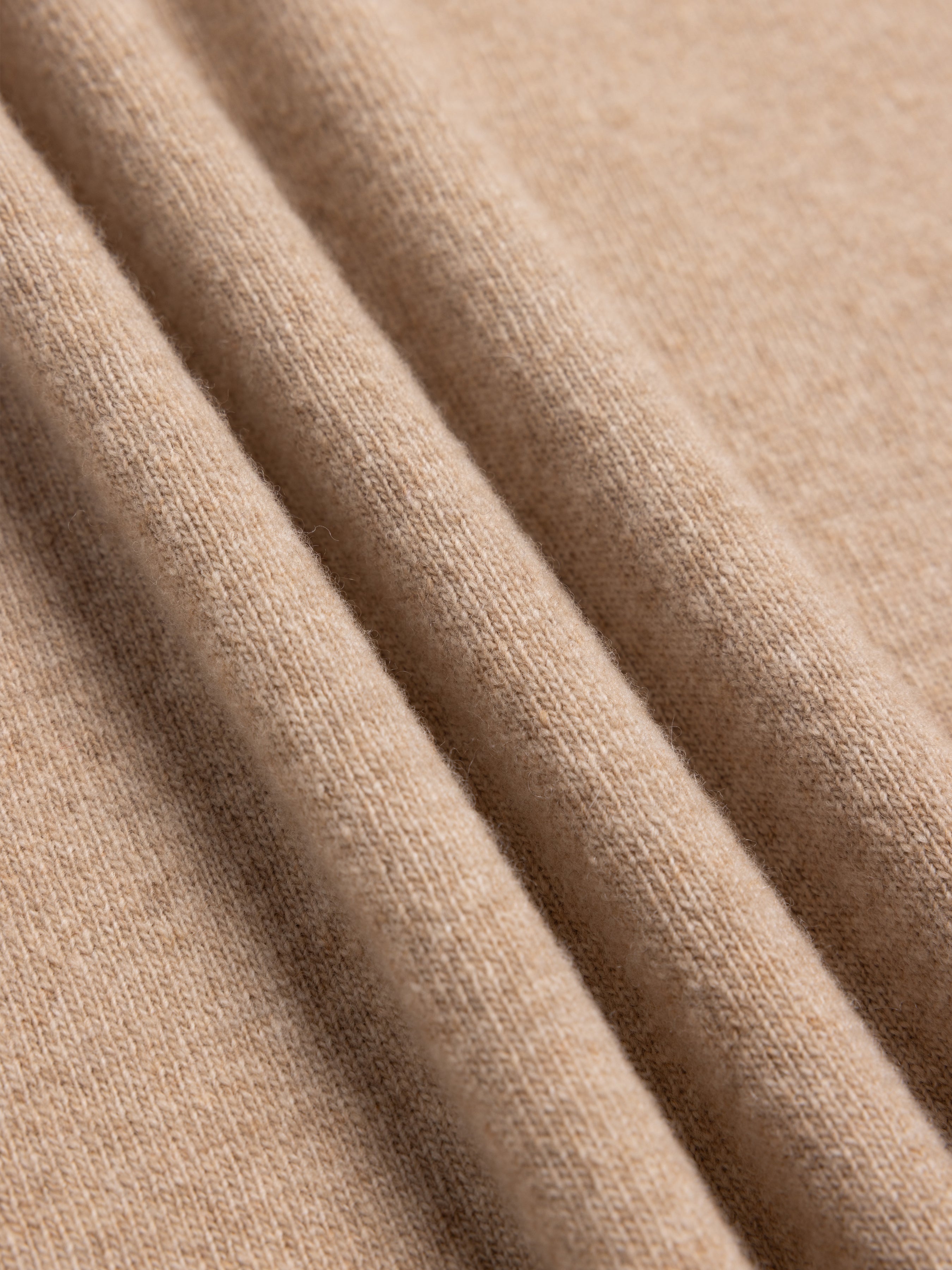 Teviot Crew Neck in Oat Merino Wool & Cashmere