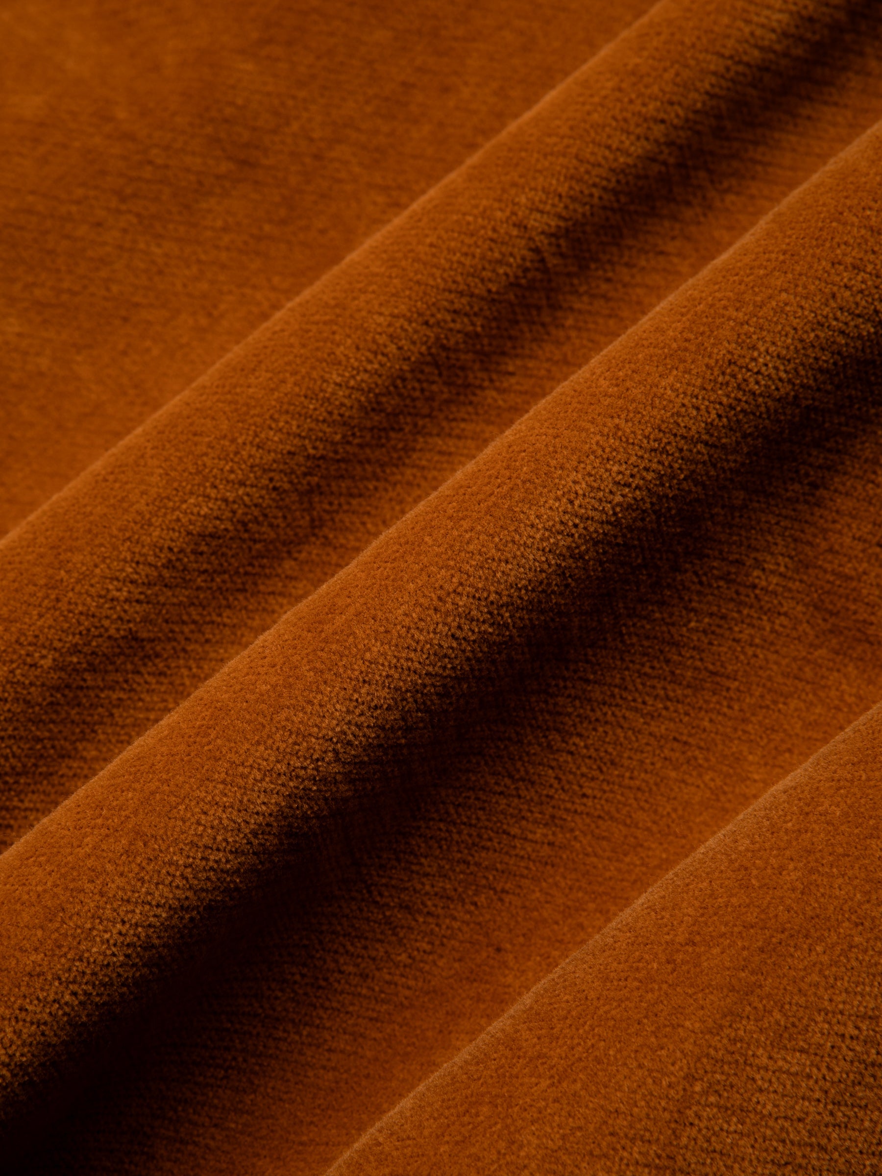 A brown moleskin fabric used by Scottish designer KESTIN.