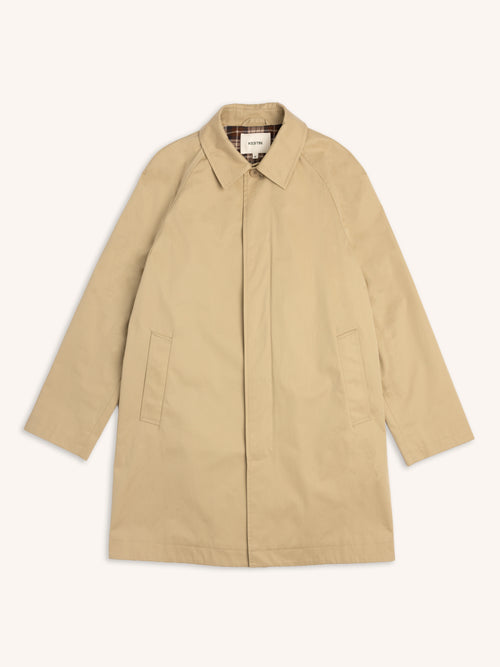 Morningside Mac in Sand Water-repellent Cotton Twill