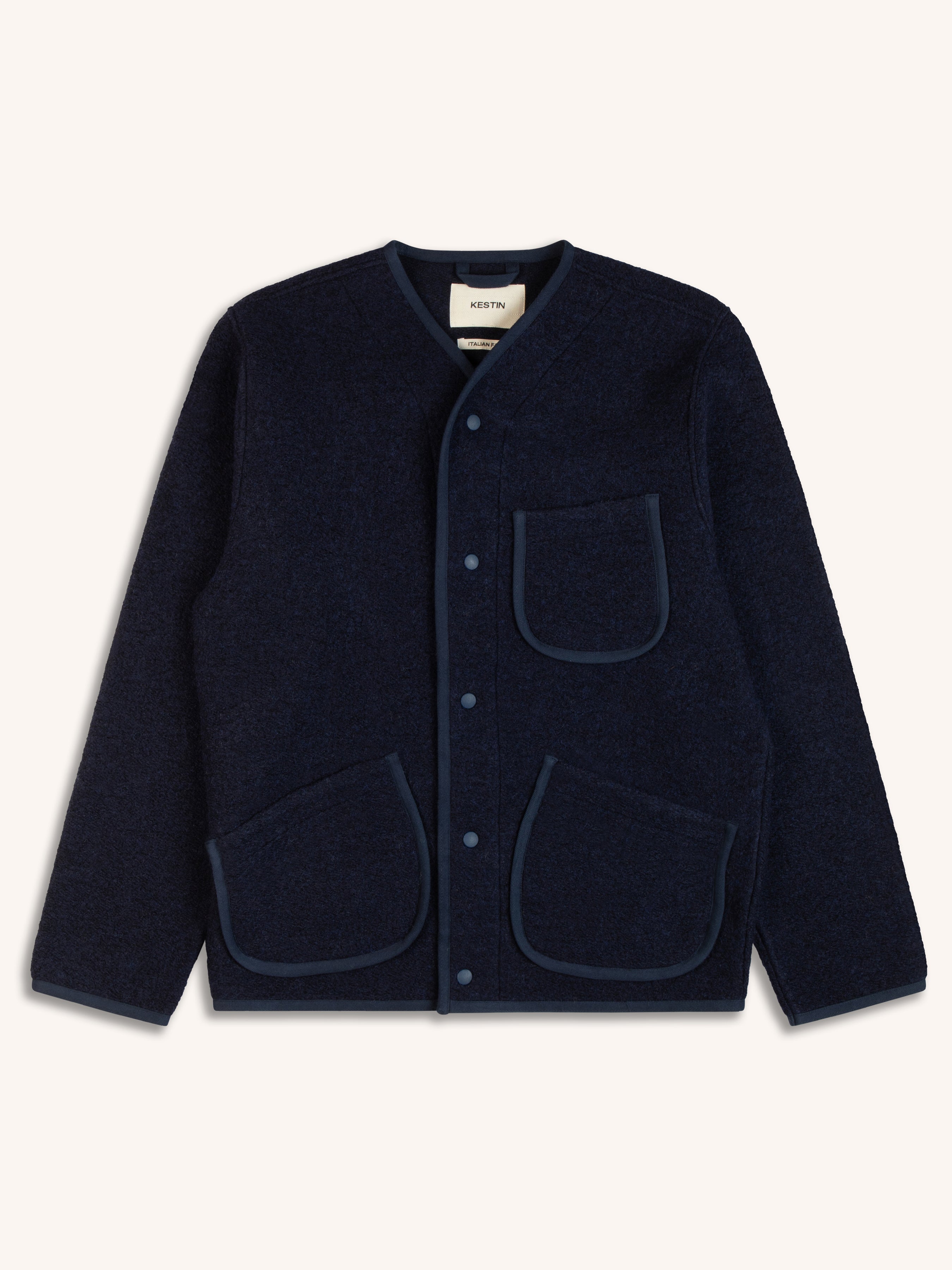 navy work cardigan