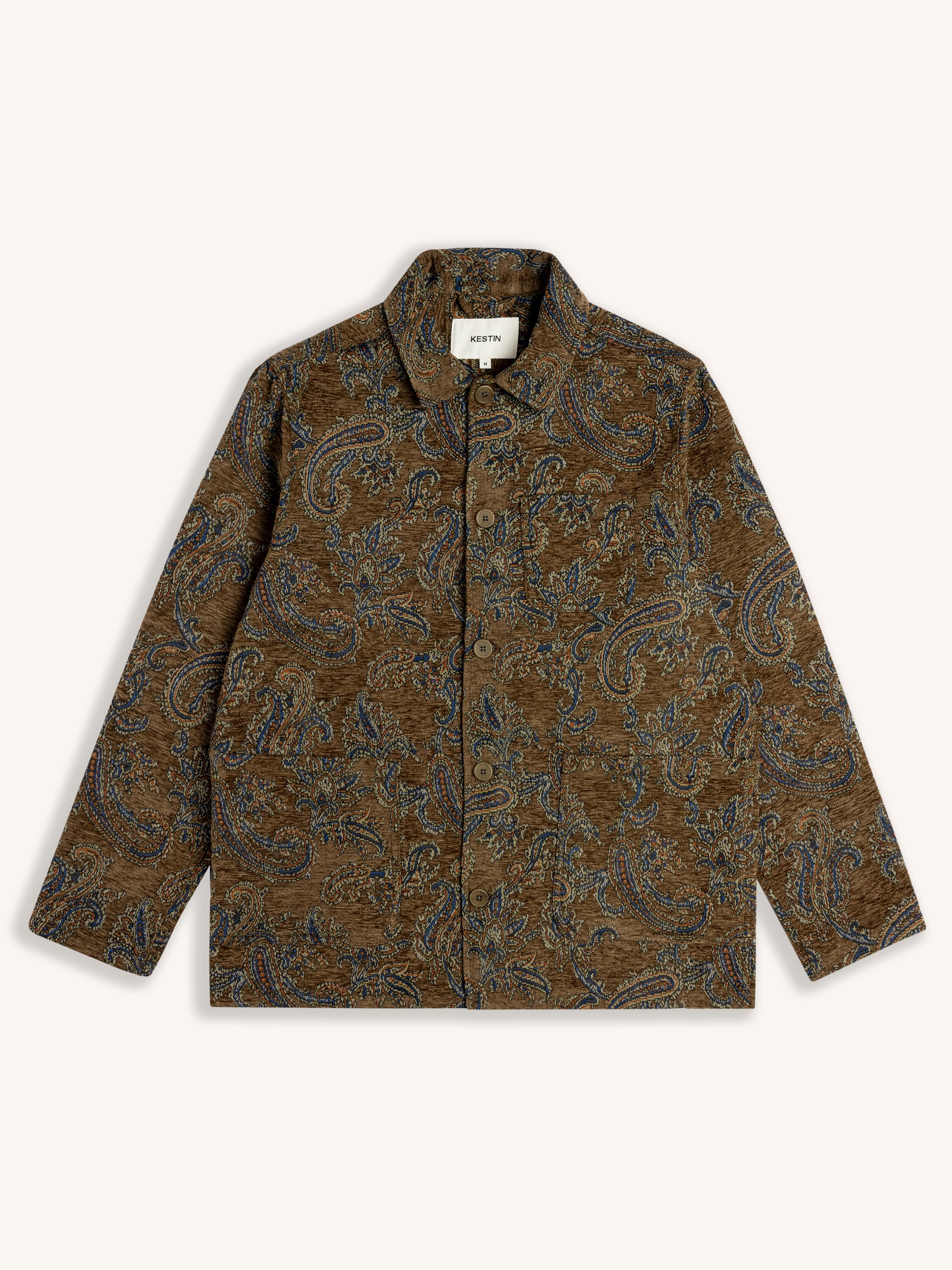 Ormiston Jacket in Olive Paisley Jacquard