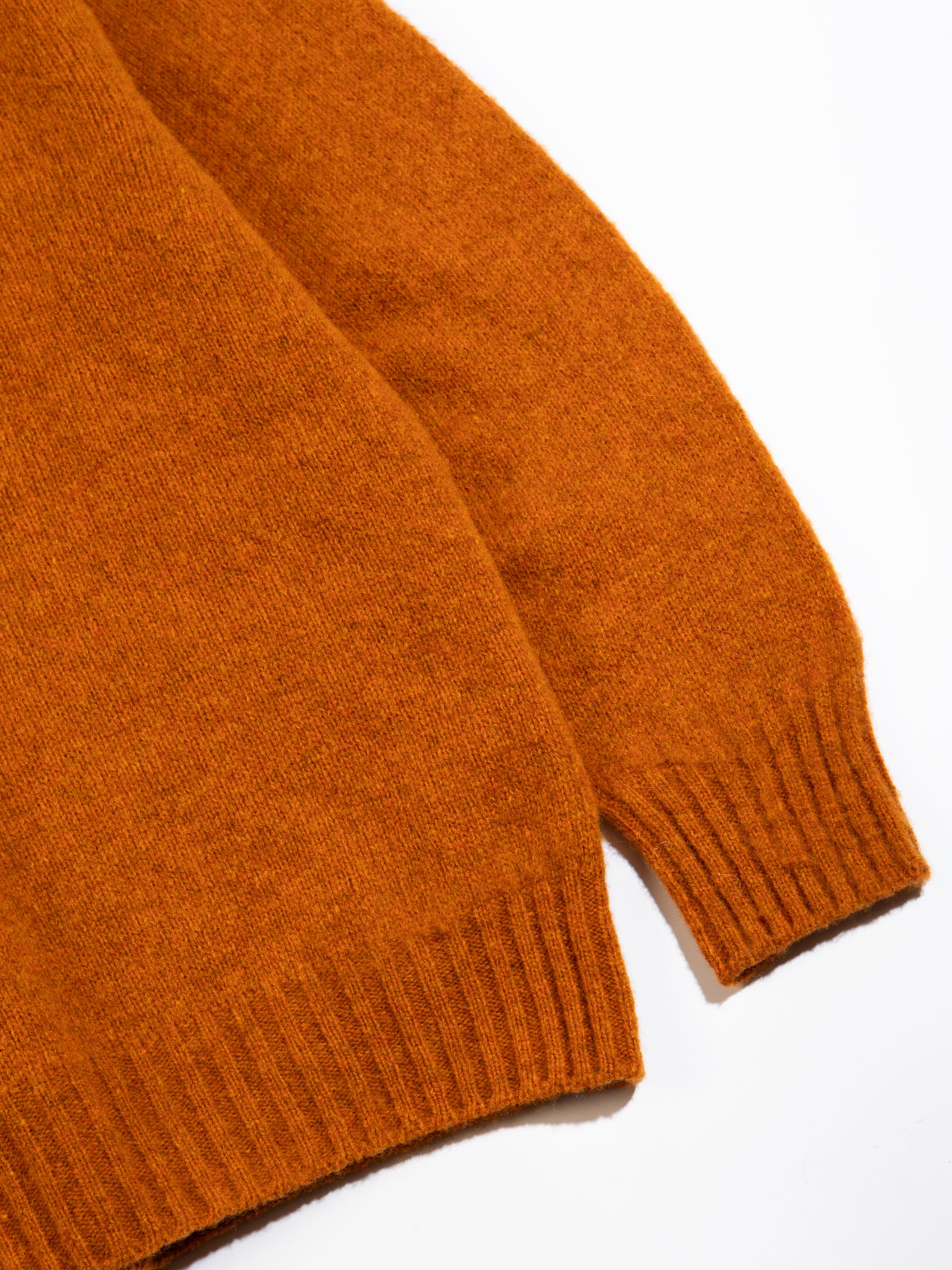 A knitted sweater from menswear brand KESTIN made from a brushed Shetland wool.