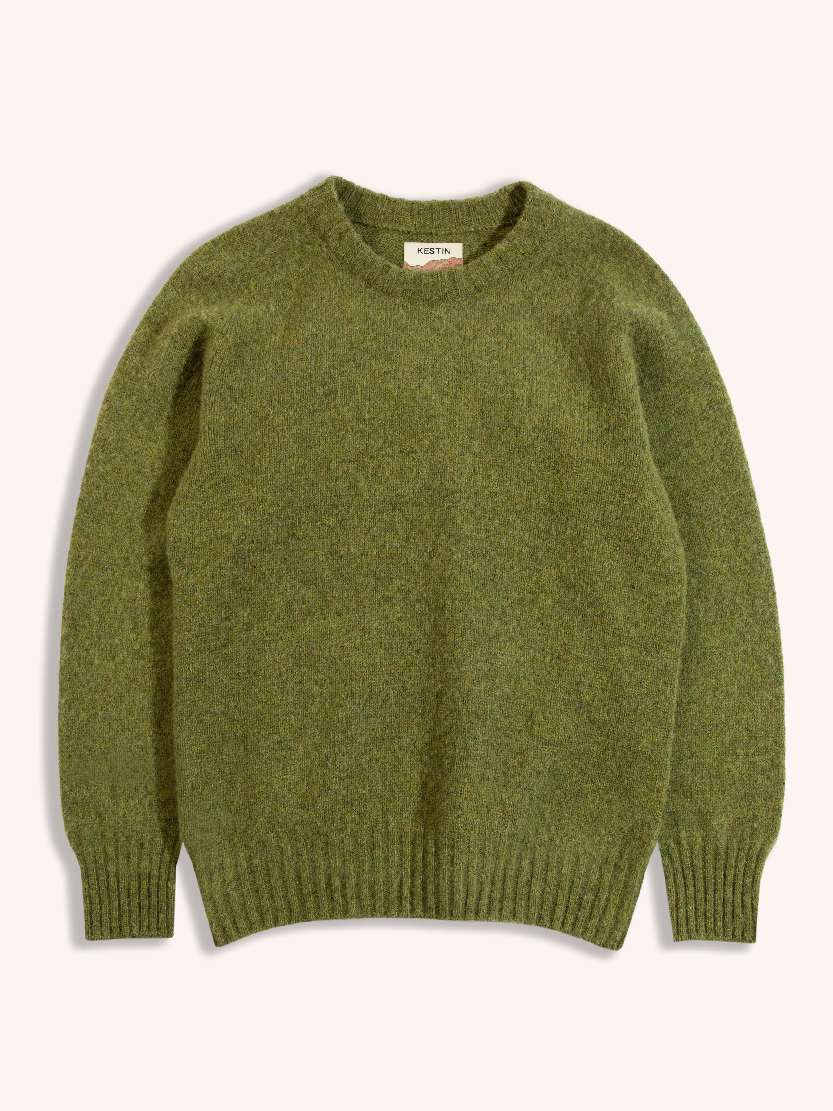A knitted sweater from Scottish menswear brand KESTIN, made from Shetland wool.