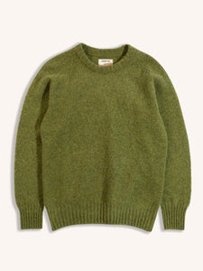 A knitted sweater from Scottish menswear brand KESTIN, made from Shetland wool.