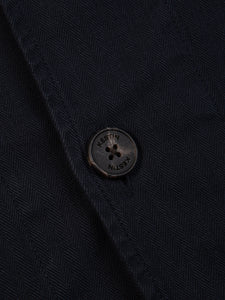A branded button from premium Scottish menswear designer KESTIN.